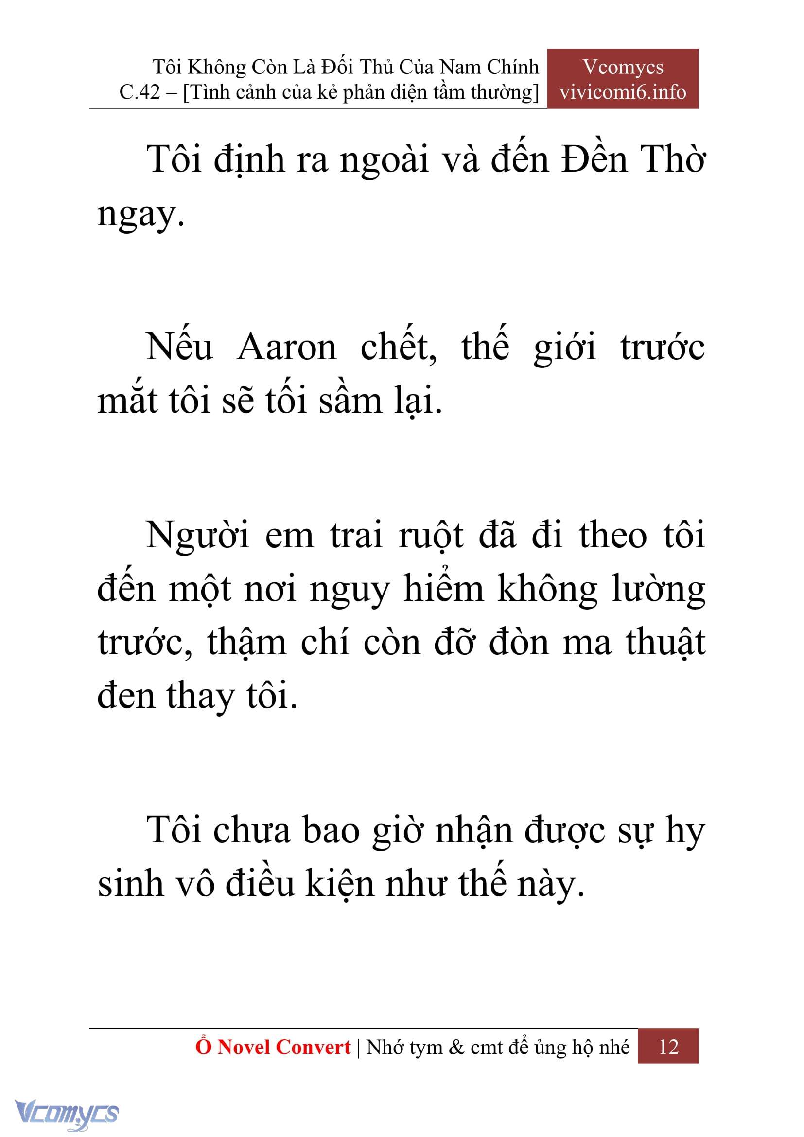 [Novel] Tôi Không Còn Là Đối Thủ Của Nam Chính Chapter  42 - 14