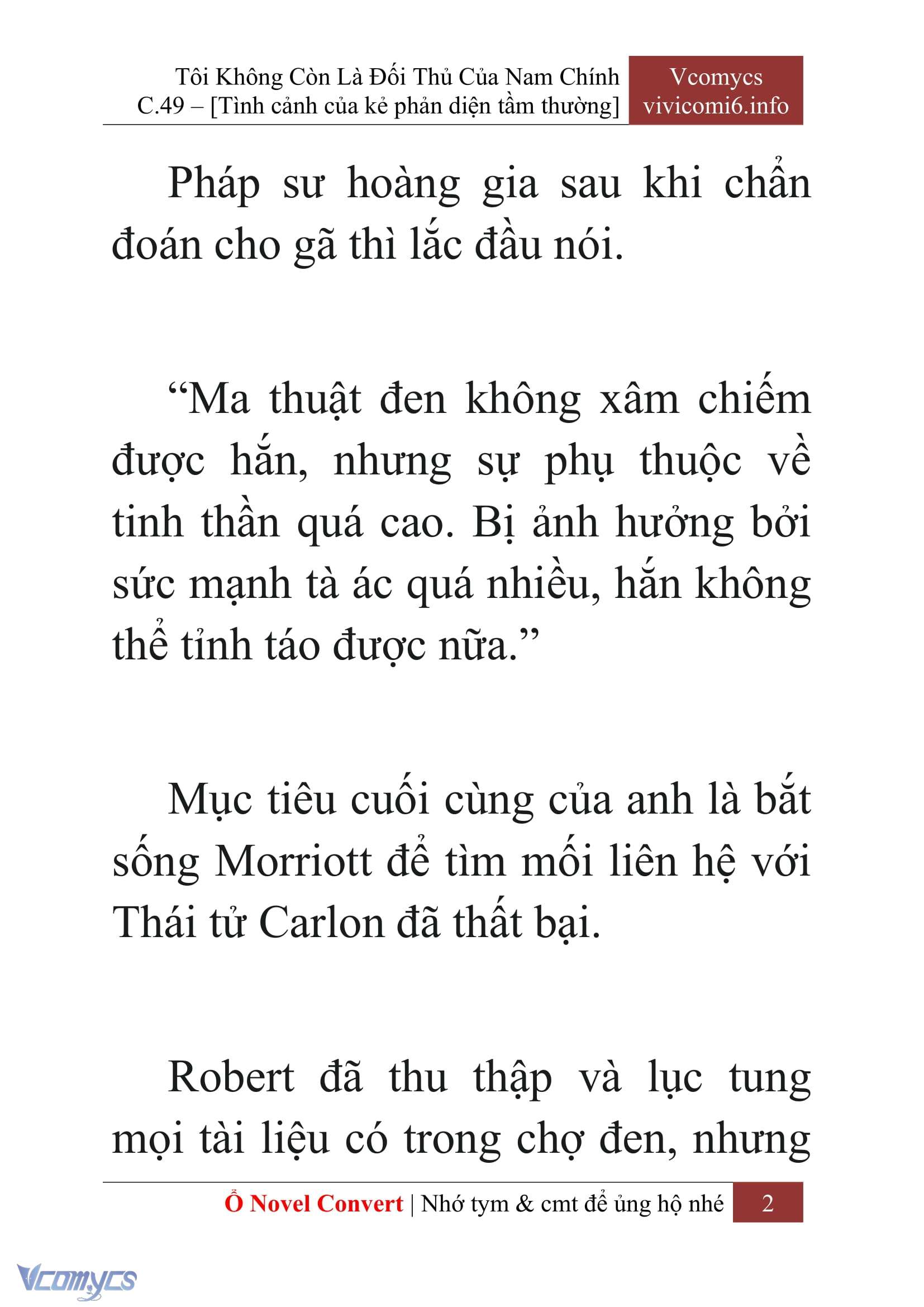 [Novel] Tôi Không Còn Là Đối Thủ Của Nam Chính Chapter  49 - 4