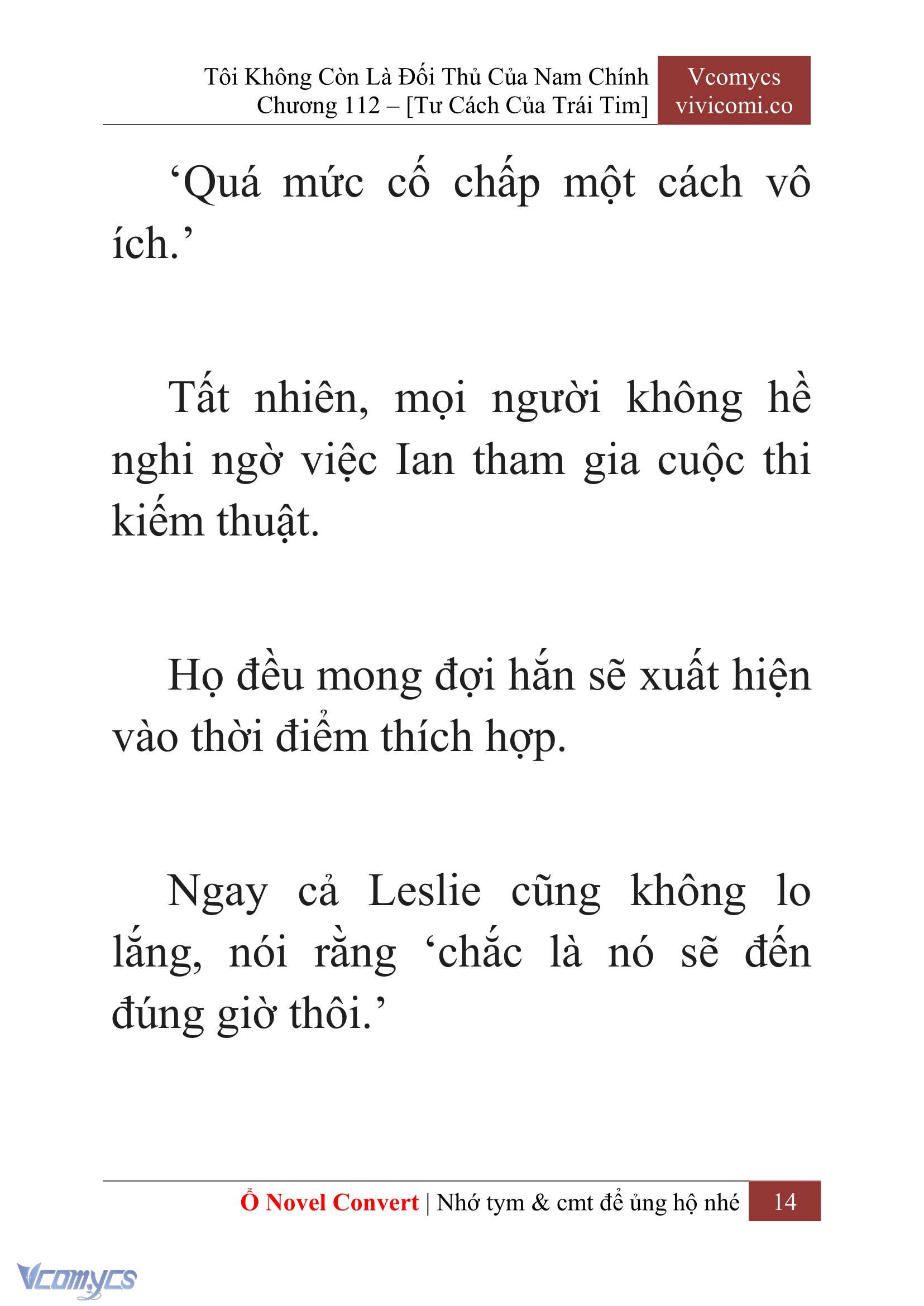 [Novel] Tôi Không Còn Là Đối Thủ Của Nam Chính Chapter  112 - 16