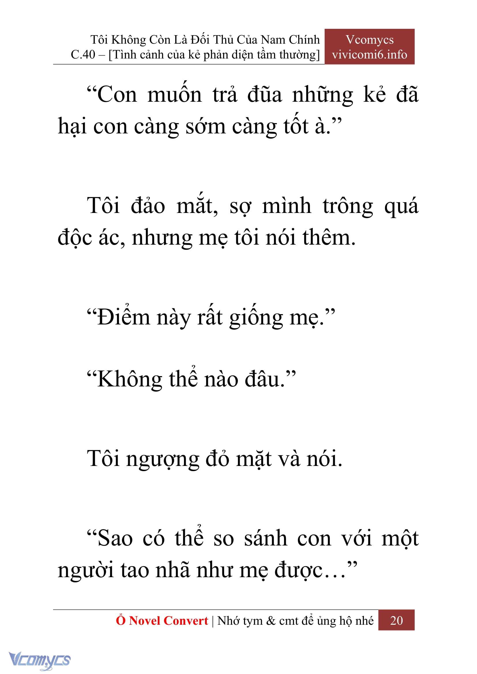 [Novel] Tôi Không Còn Là Đối Thủ Của Nam Chính Chapter  40 - 22