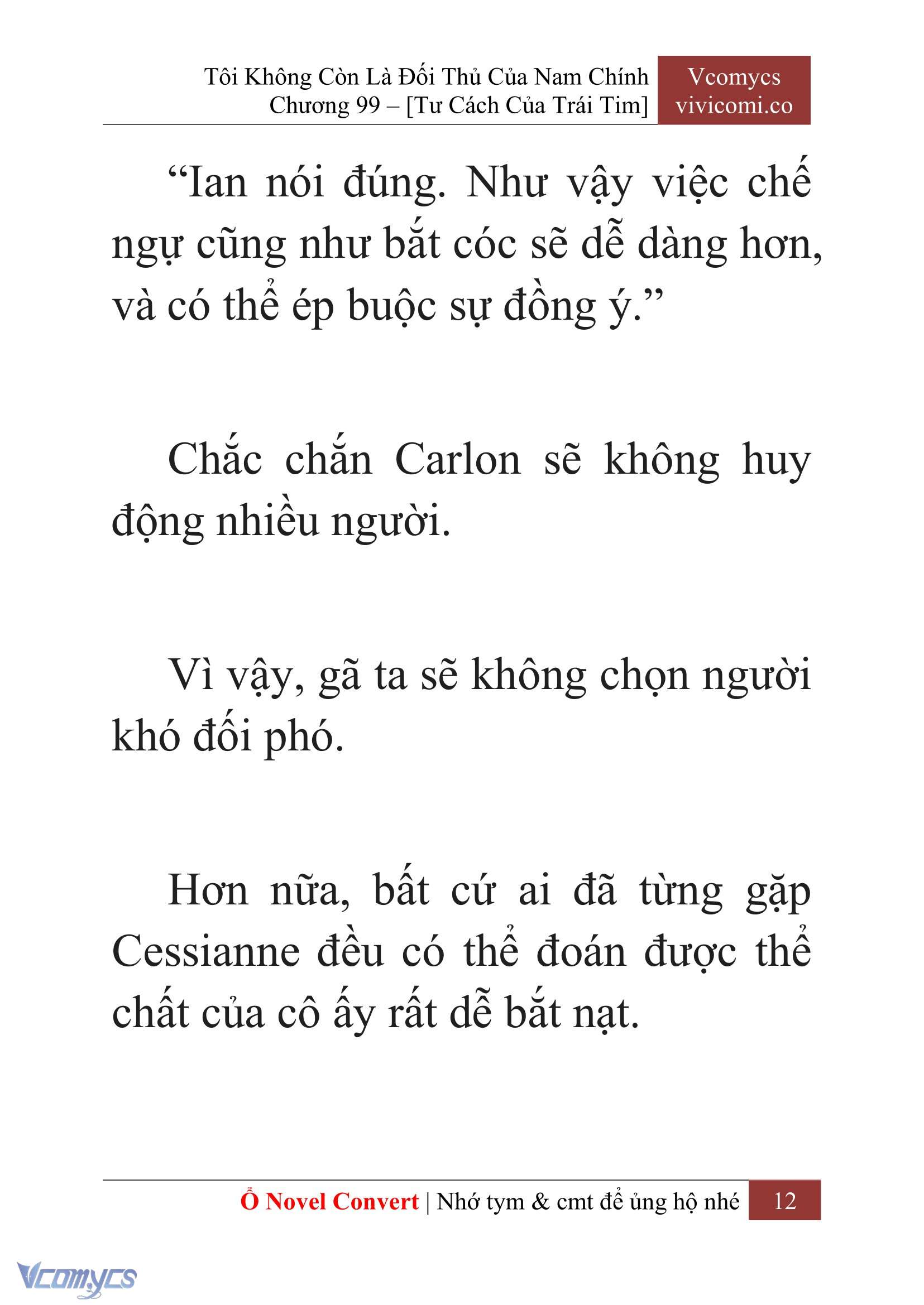 [Novel] Tôi Không Còn Là Đối Thủ Của Nam Chính Chapter  99 - 14