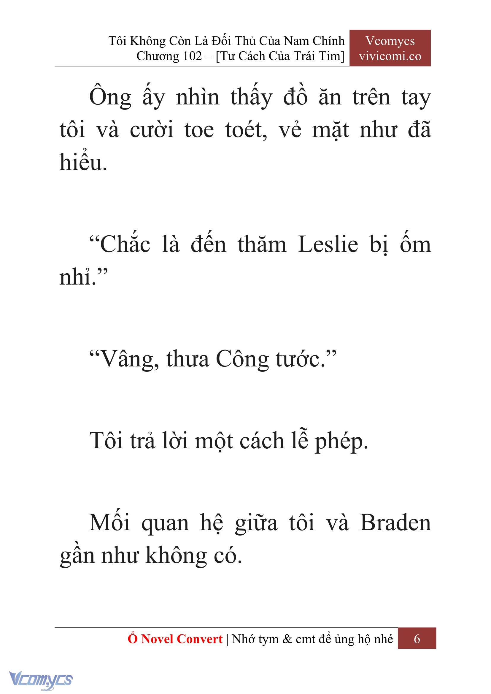 [Novel] Tôi Không Còn Là Đối Thủ Của Nam Chính Chapter  102 - 8