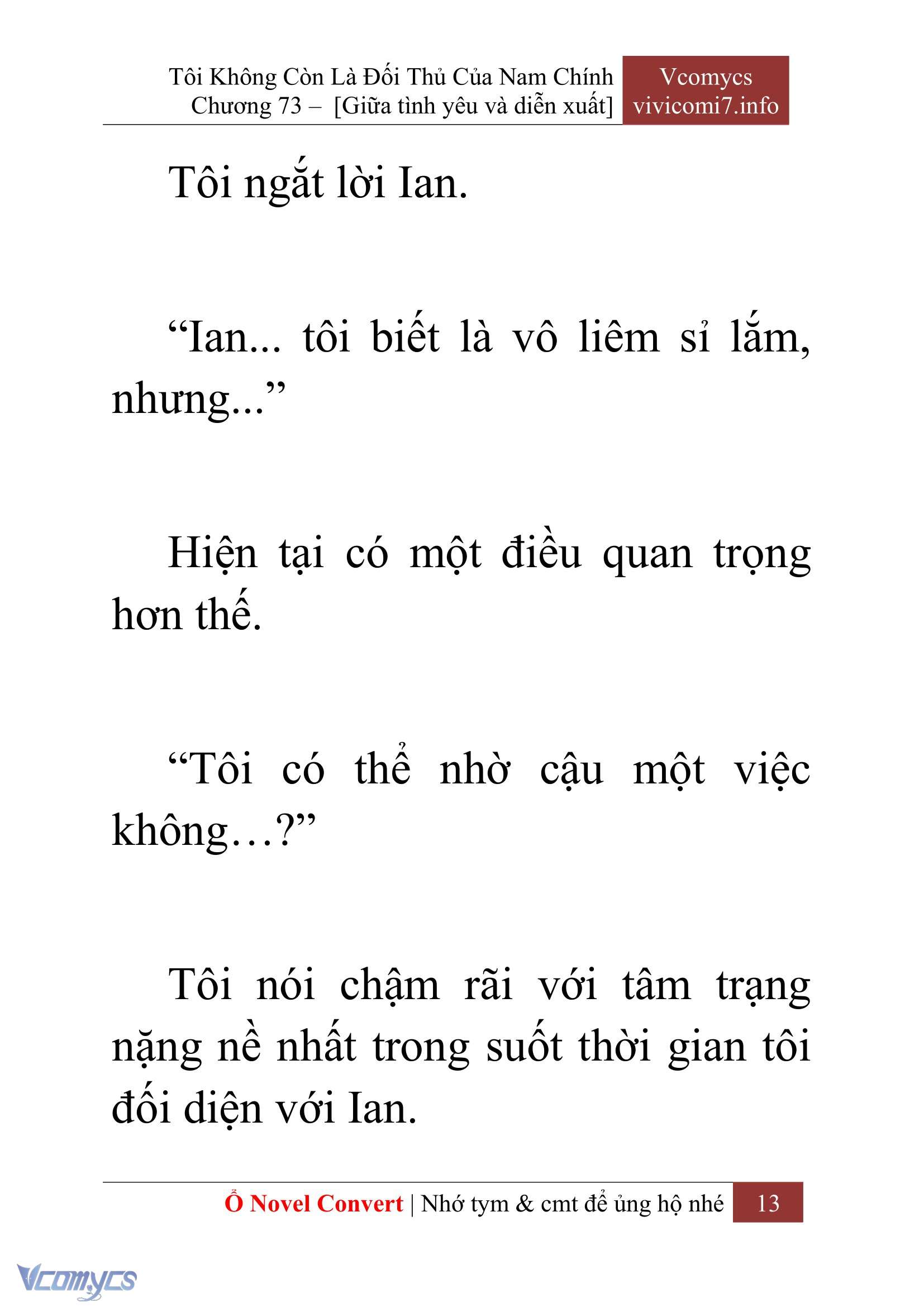 [Novel] Tôi Không Còn Là Đối Thủ Của Nam Chính Chapter  73 - 15
