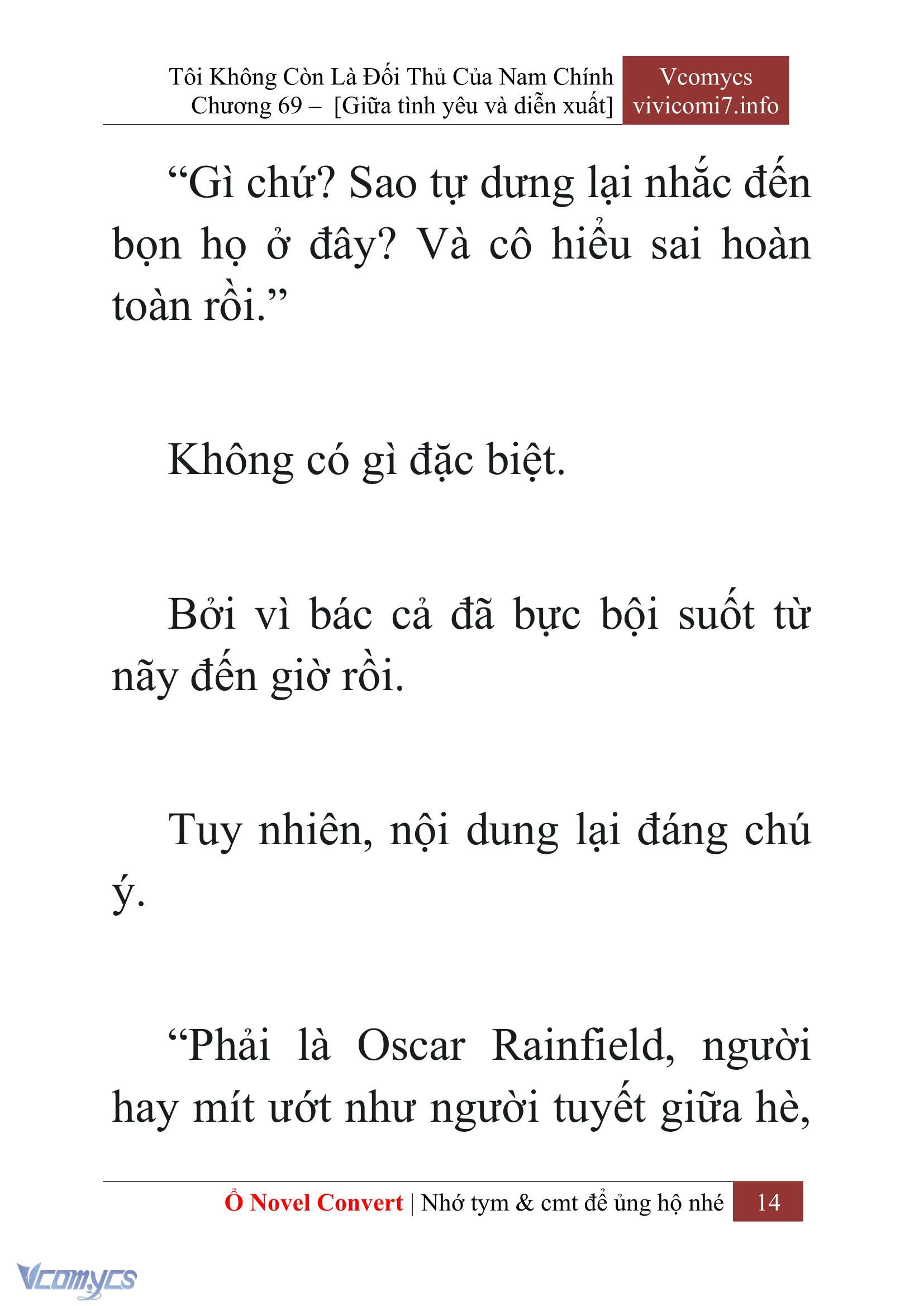 [Novel] Tôi Không Còn Là Đối Thủ Của Nam Chính Chapter  69 - 16