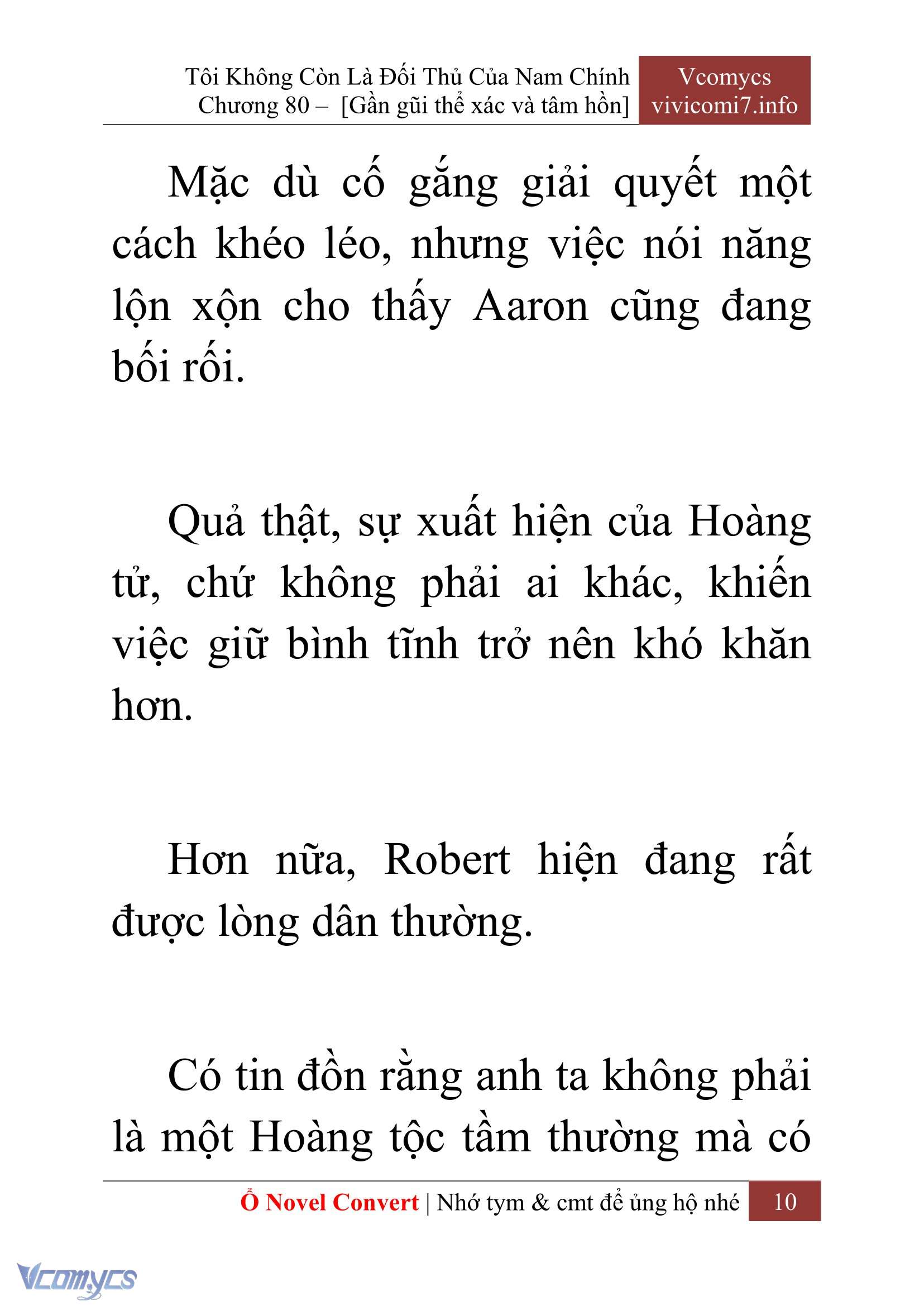 [Novel] Tôi Không Còn Là Đối Thủ Của Nam Chính Chapter  80 - 12