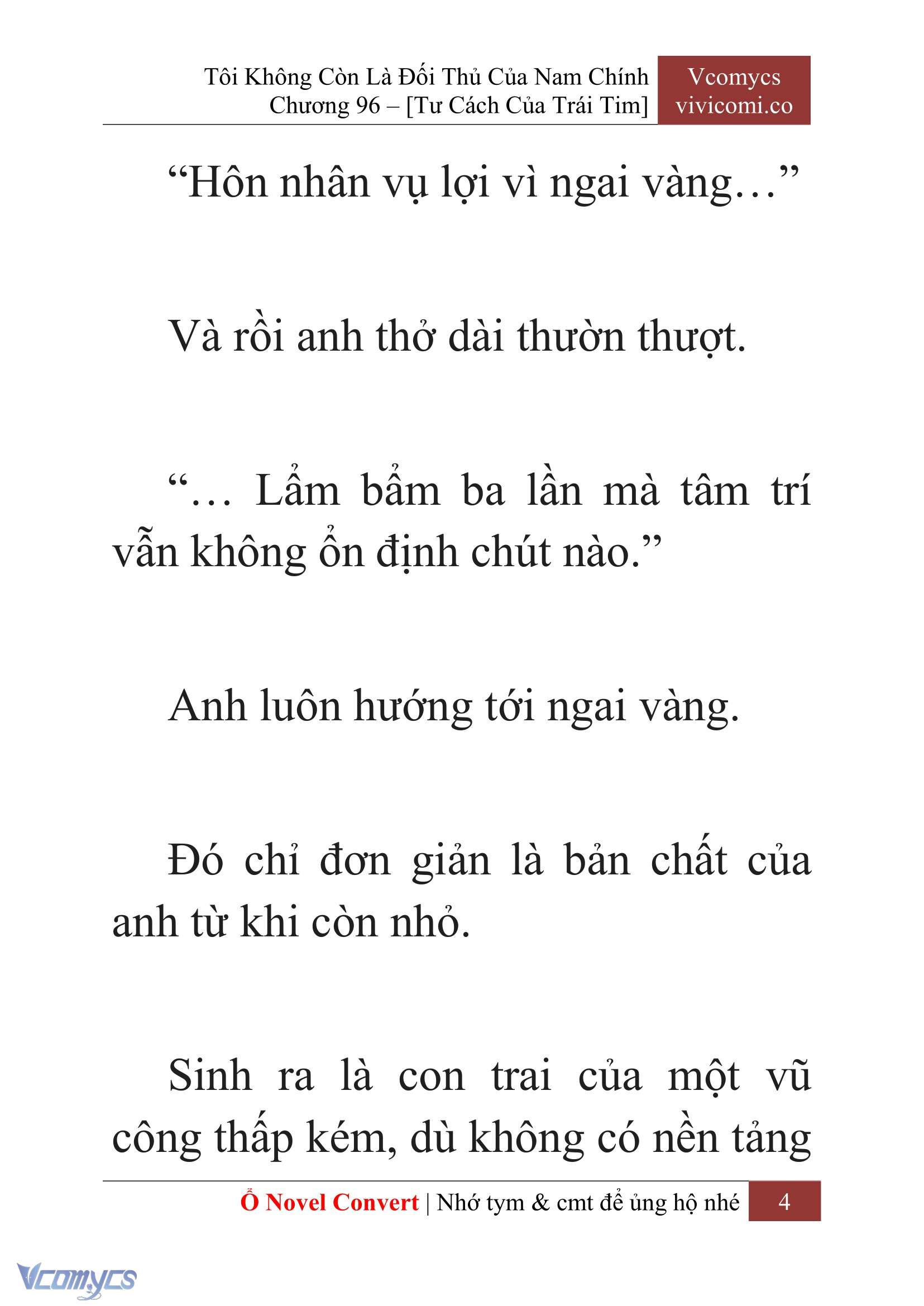 [Novel] Tôi Không Còn Là Đối Thủ Của Nam Chính Chapter  96 - 6
