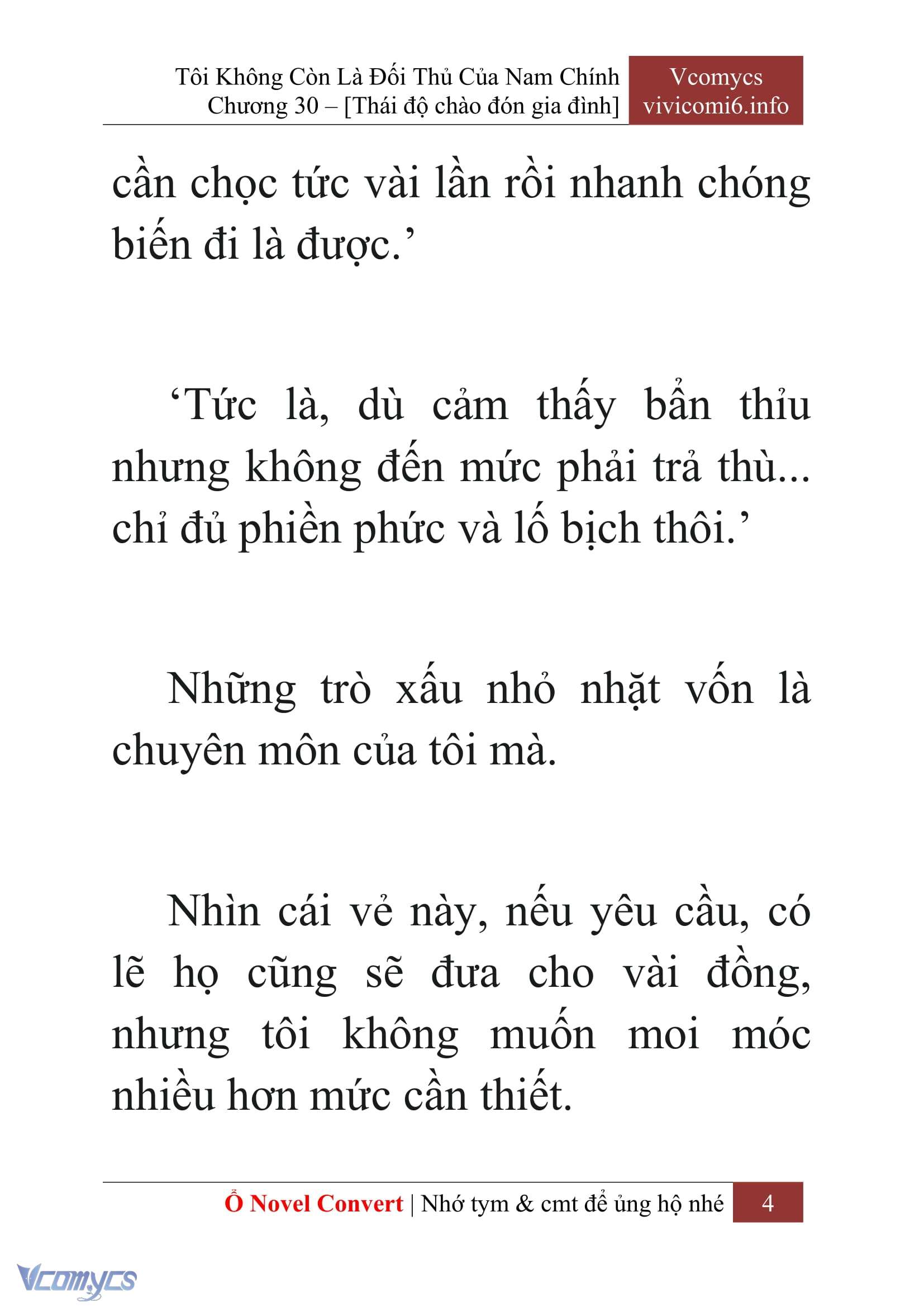 [Novel] Tôi Không Còn Là Đối Thủ Của Nam Chính Chapter  30 - 6
