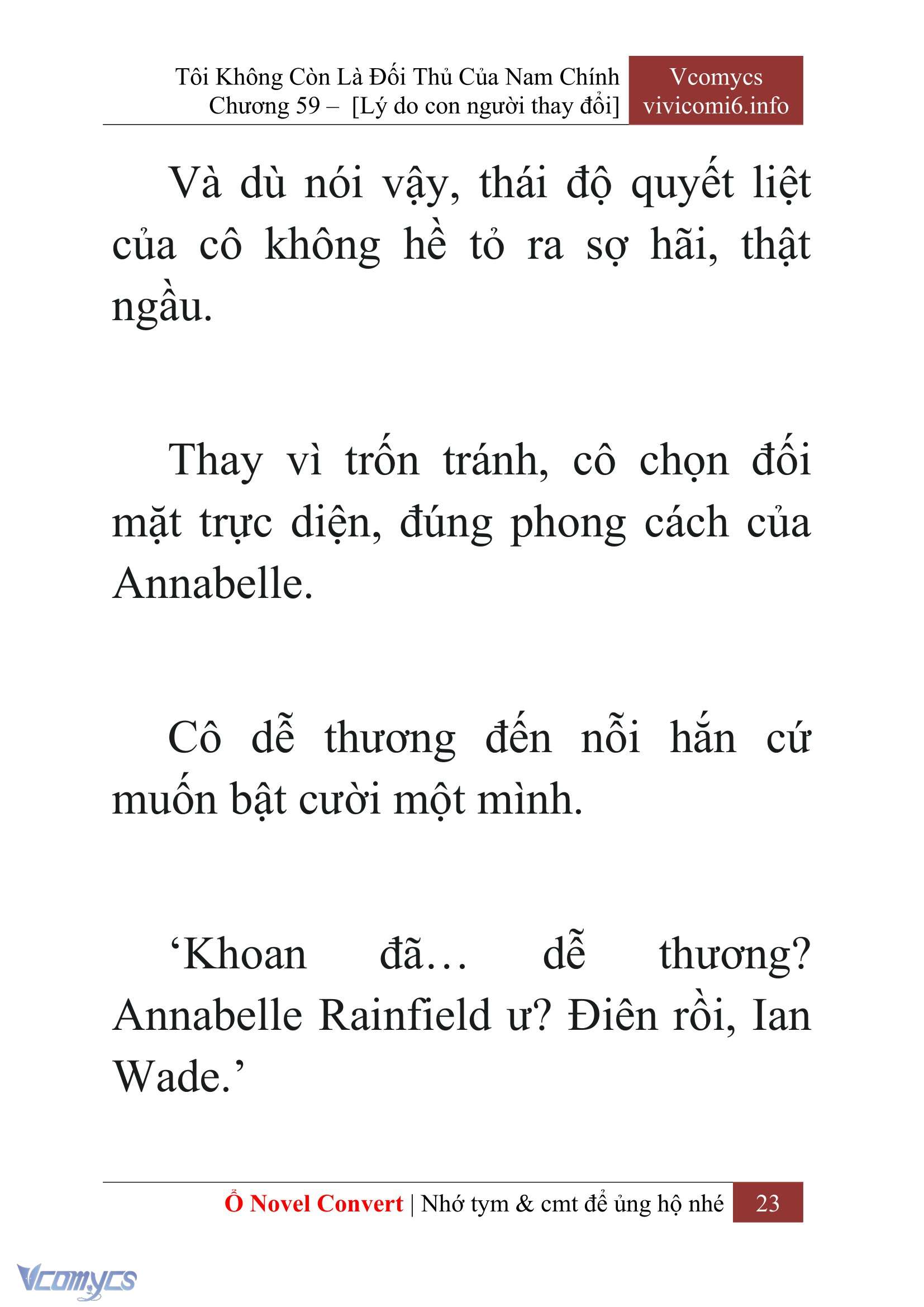 [Novel] Tôi Không Còn Là Đối Thủ Của Nam Chính Chapter  59 - 25