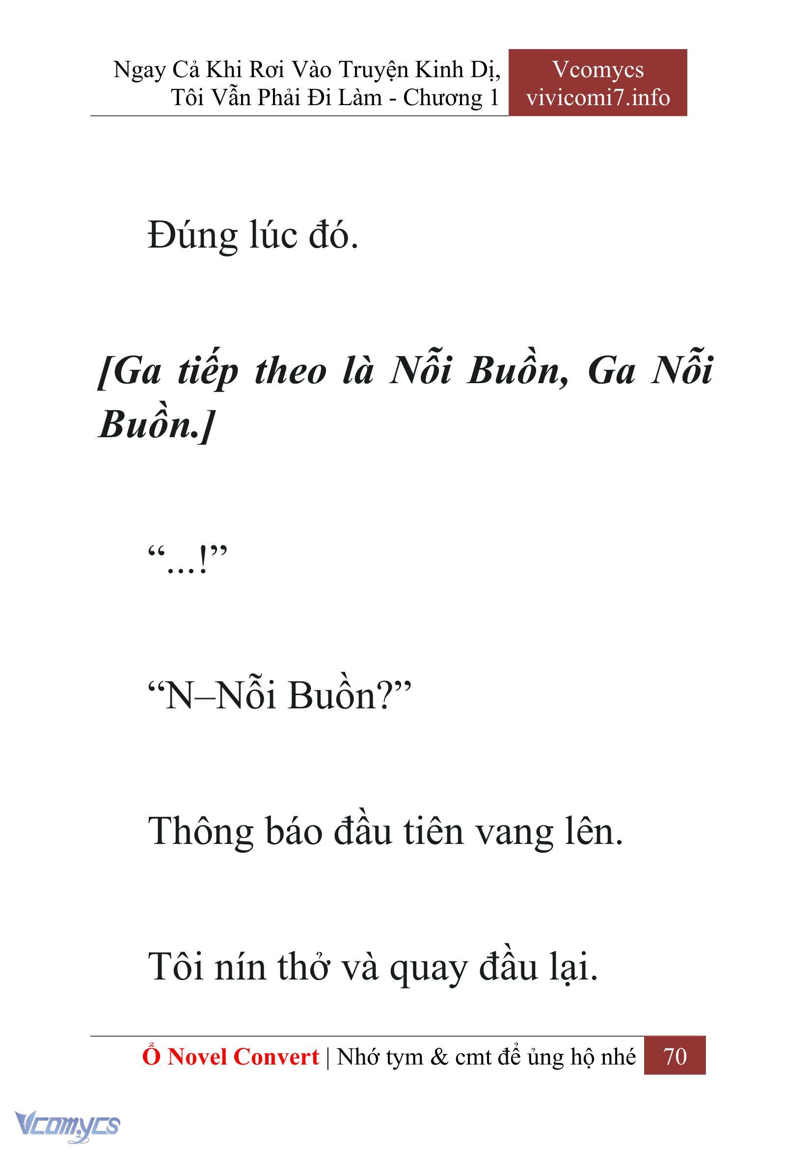 [Novel] Ngay Cả Khi Rơi Vào Truyện Kinh Dị, Tôi Vẫn Phải Đi Làm Chapter  1 - 72
