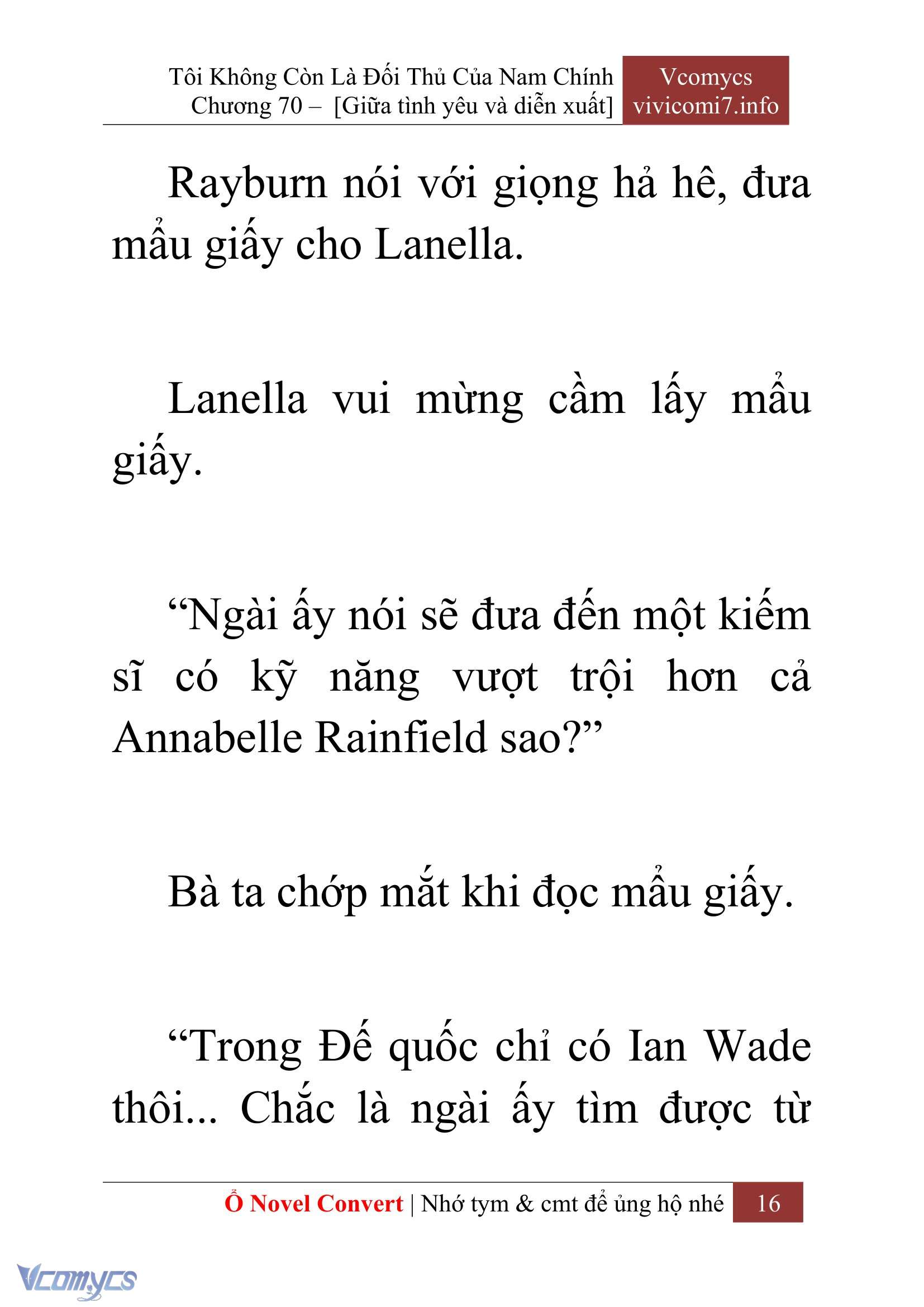 [Novel] Tôi Không Còn Là Đối Thủ Của Nam Chính Chapter  70 - 18