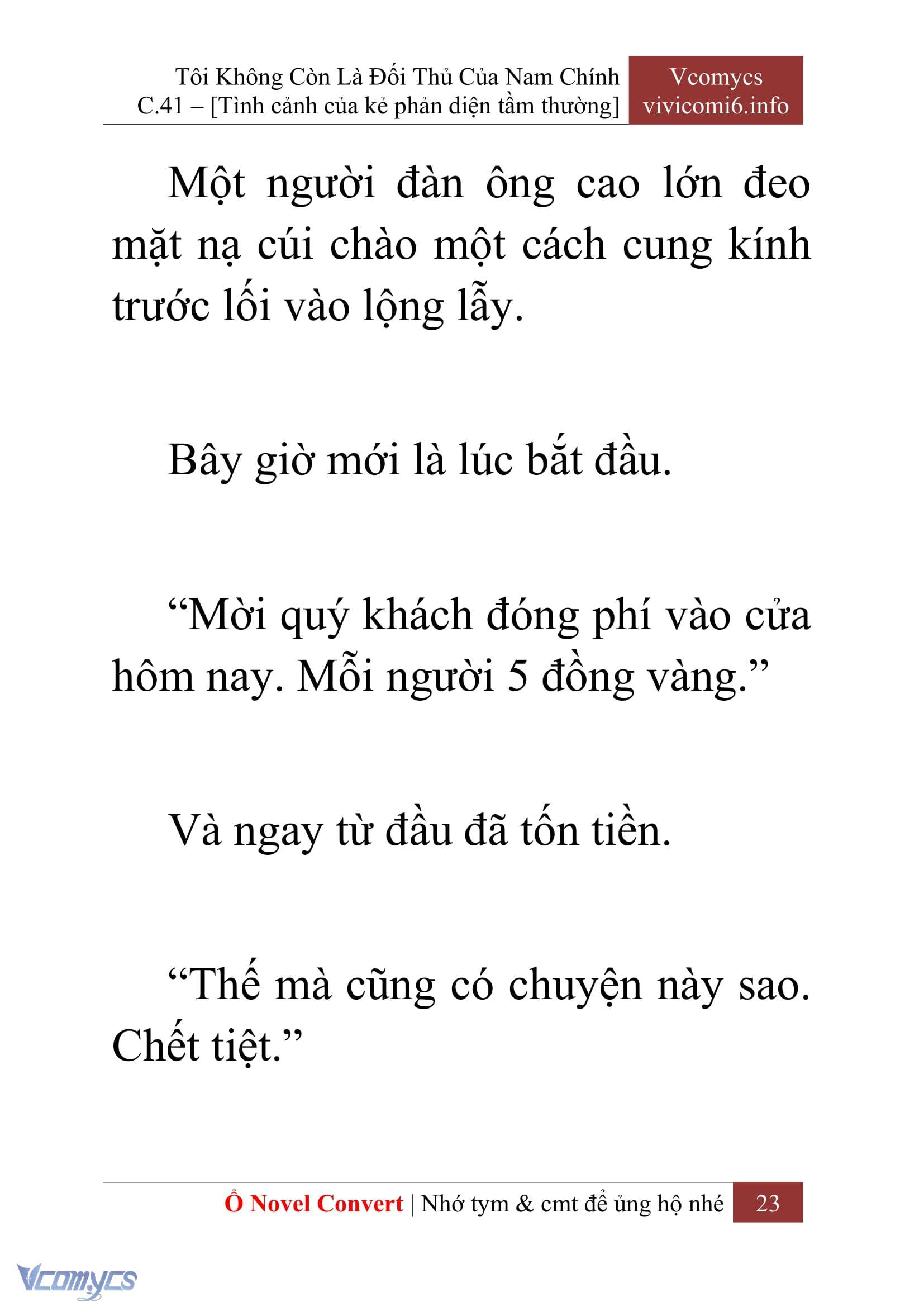 [Novel] Tôi Không Còn Là Đối Thủ Của Nam Chính Chapter  41 - 25