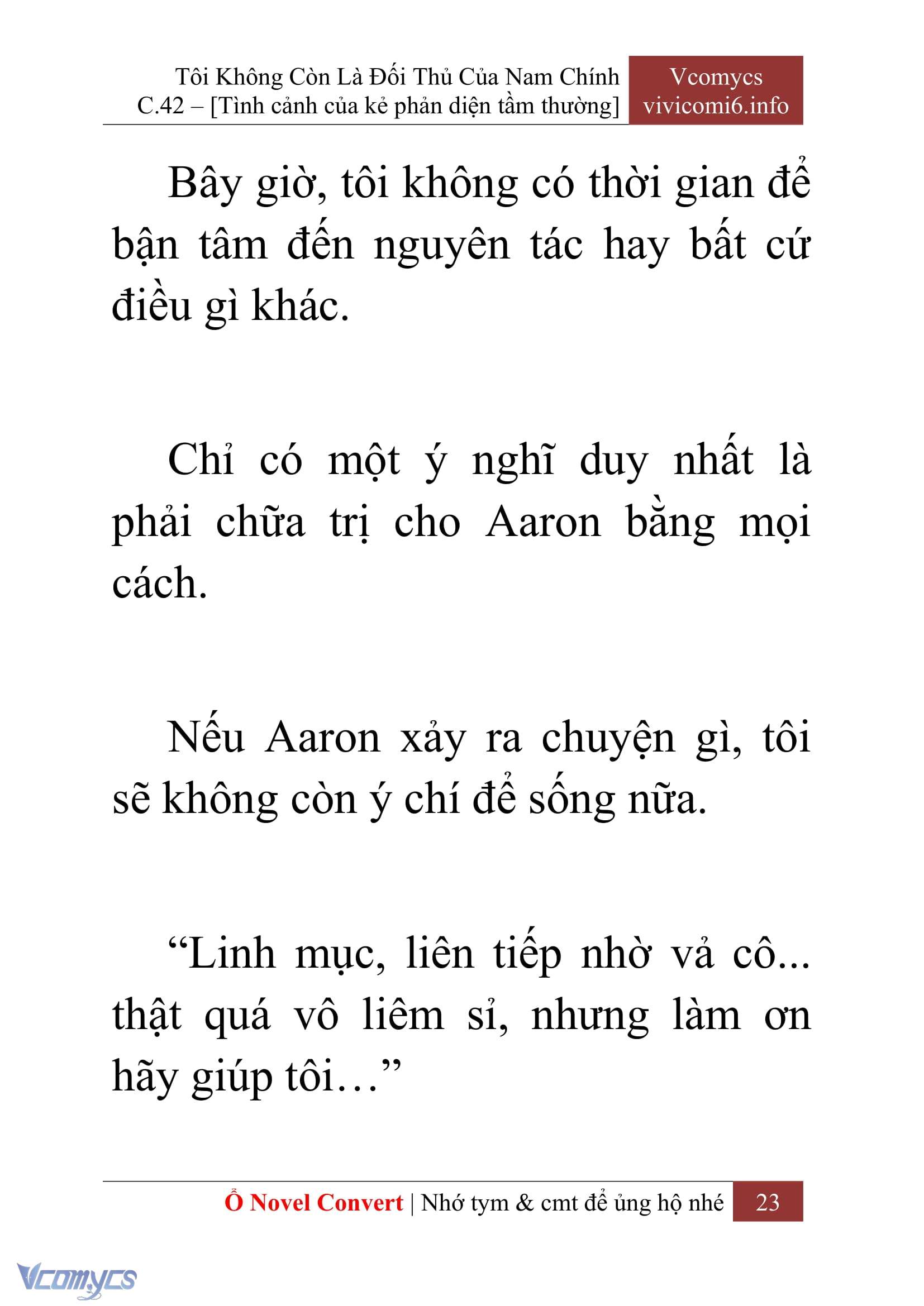 [Novel] Tôi Không Còn Là Đối Thủ Của Nam Chính Chapter  42 - 25