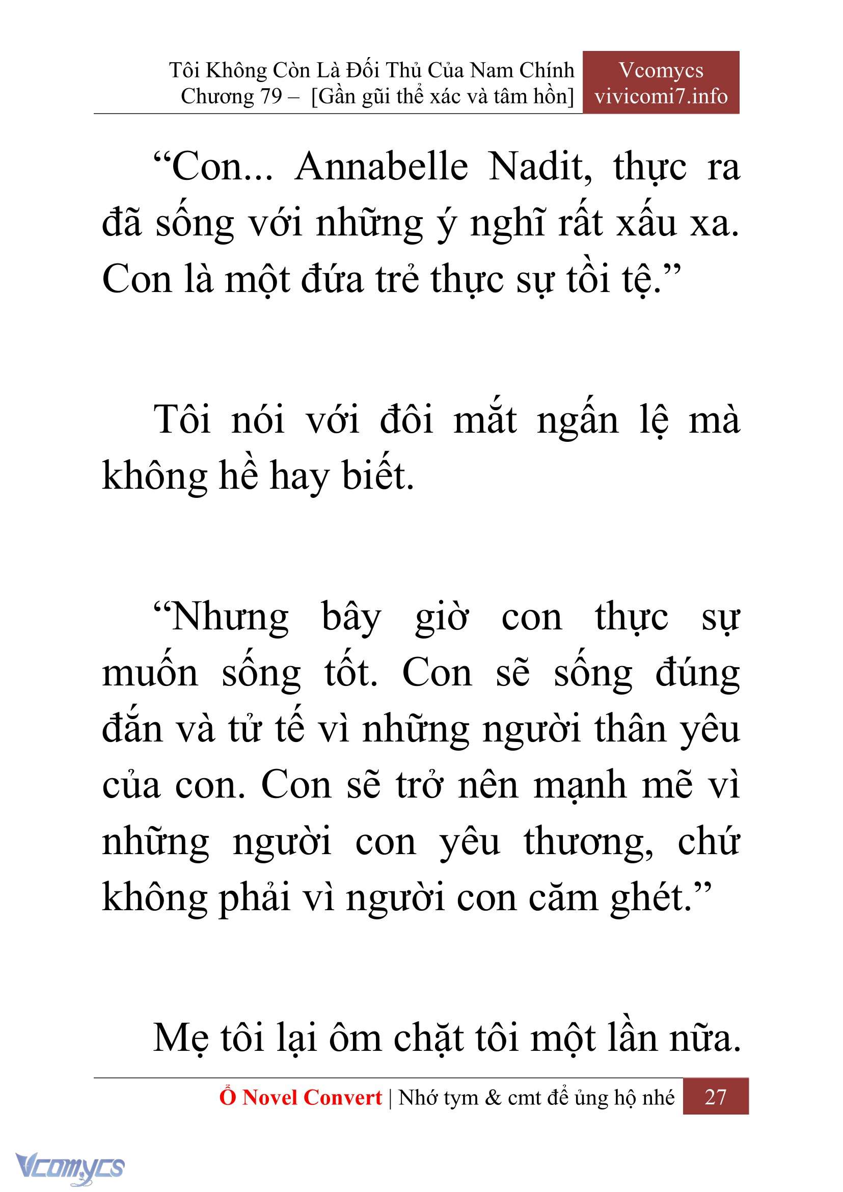 [Novel] Tôi Không Còn Là Đối Thủ Của Nam Chính Chapter  79 - 29
