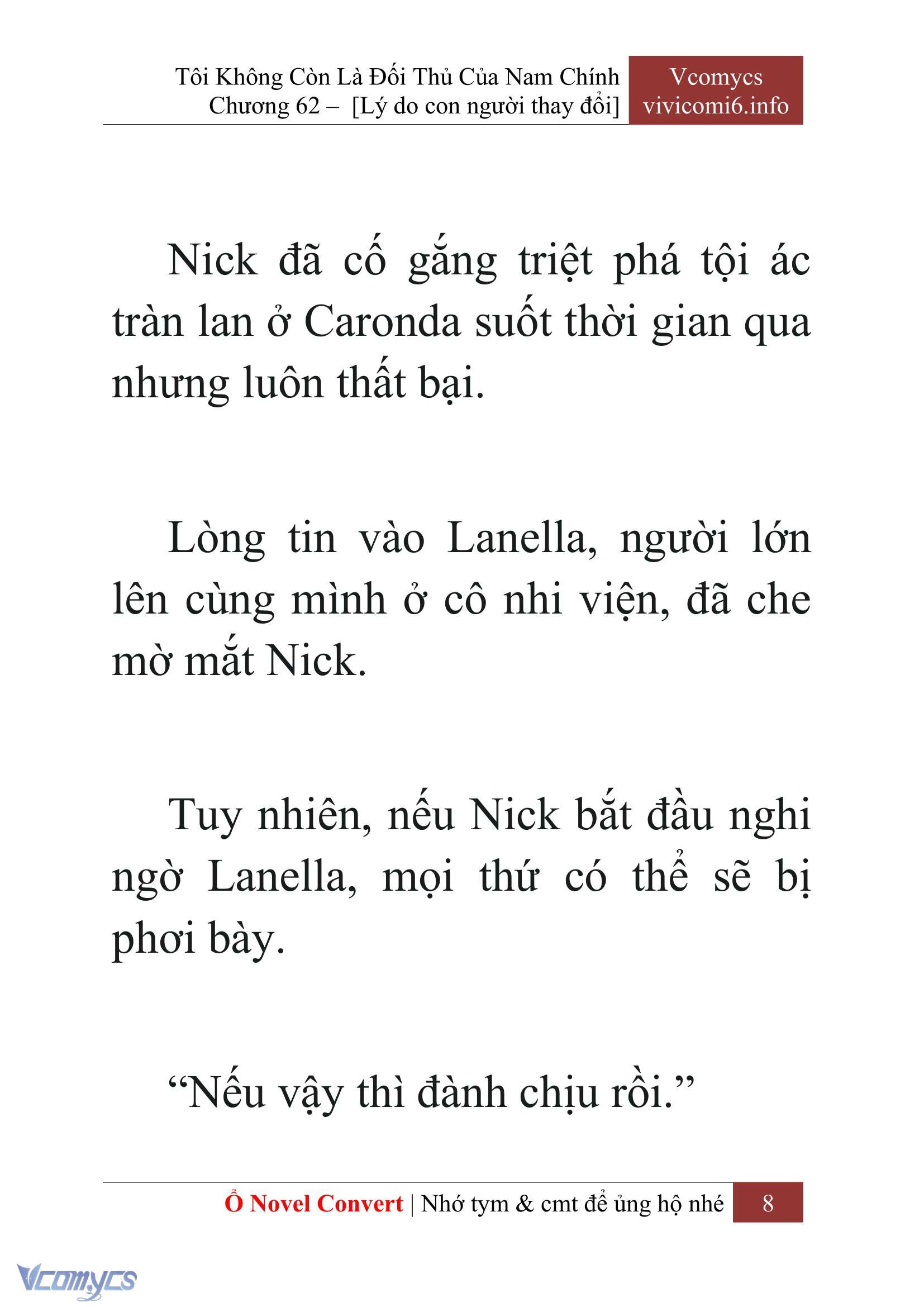 [Novel] Tôi Không Còn Là Đối Thủ Của Nam Chính Chapter  62 - 10