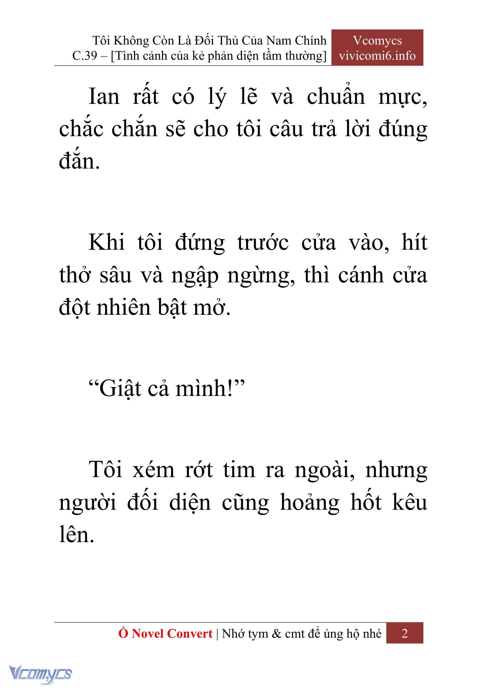 [Novel] Tôi Không Còn Là Đối Thủ Của Nam Chính Chapter  39 - 4