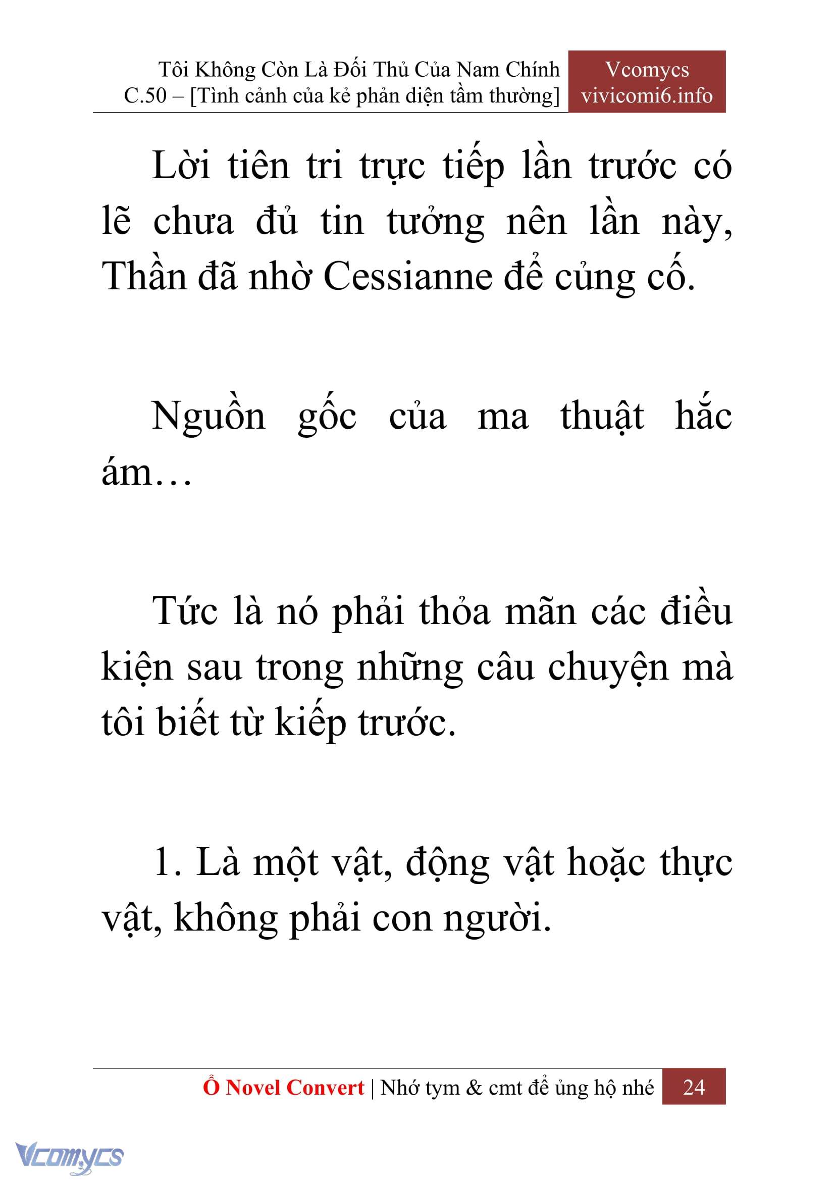 [Novel] Tôi Không Còn Là Đối Thủ Của Nam Chính Chapter  50 - 26