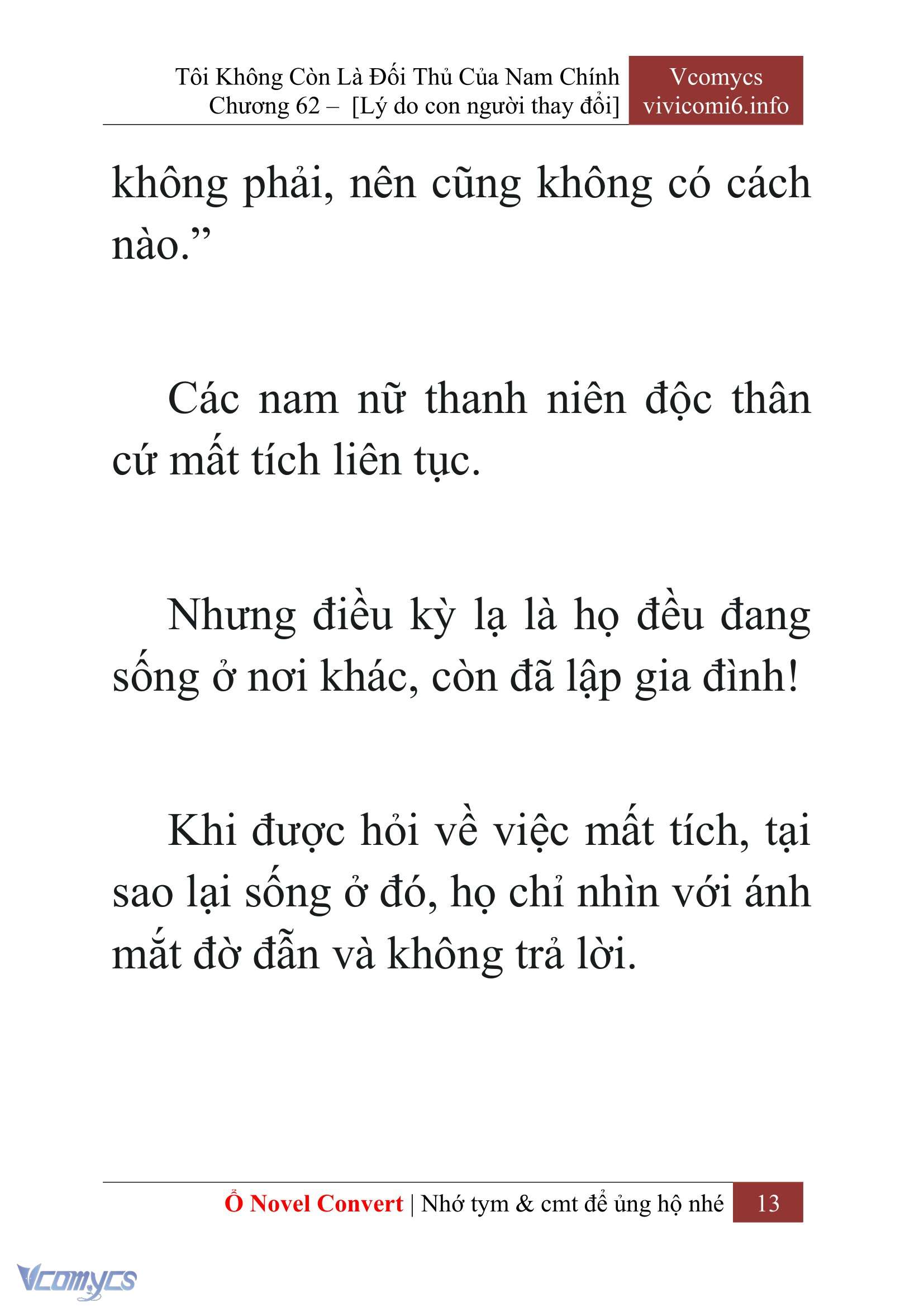 [Novel] Tôi Không Còn Là Đối Thủ Của Nam Chính Chapter  62 - 15
