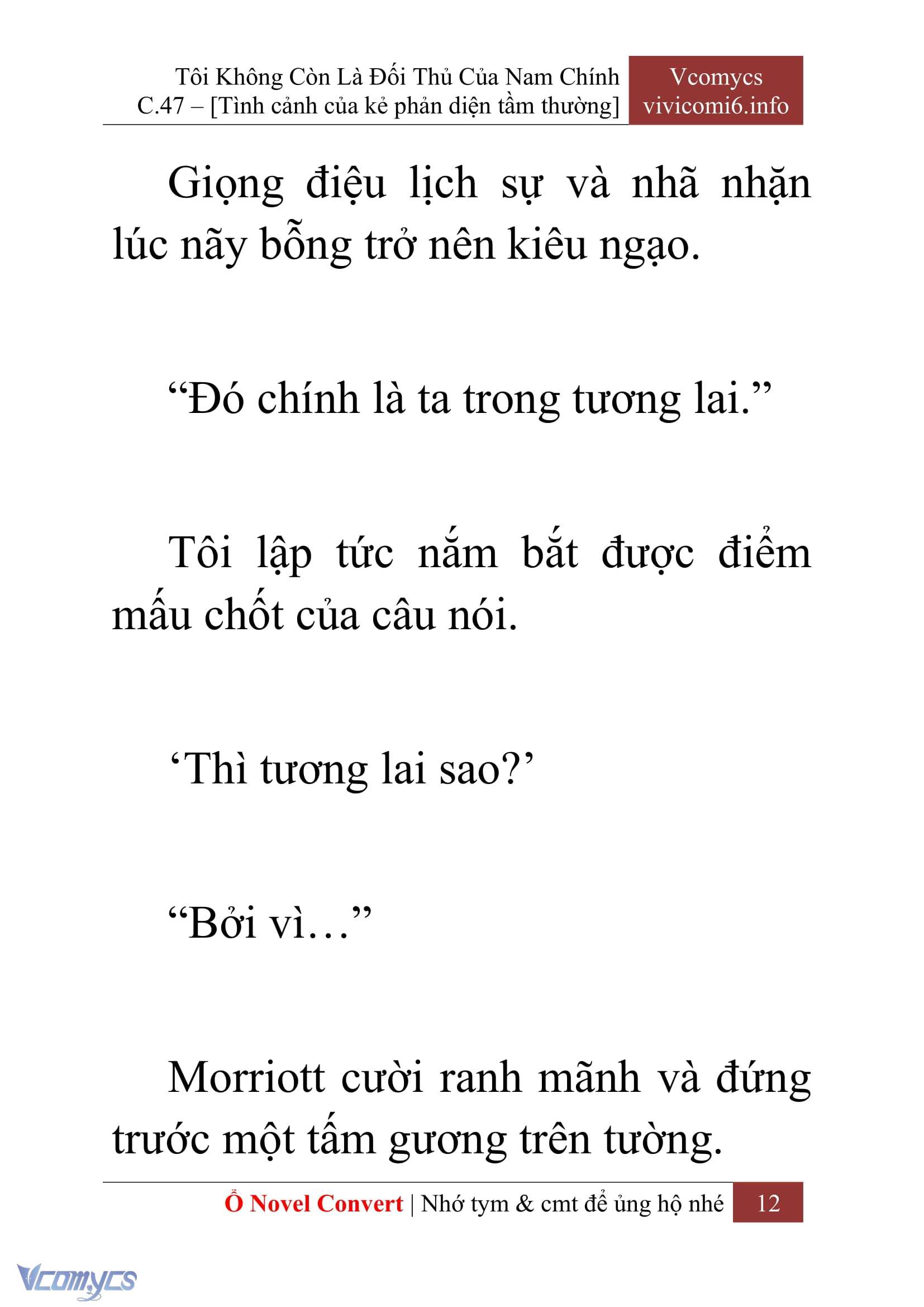 [Novel] Tôi Không Còn Là Đối Thủ Của Nam Chính Chapter  47 - 14