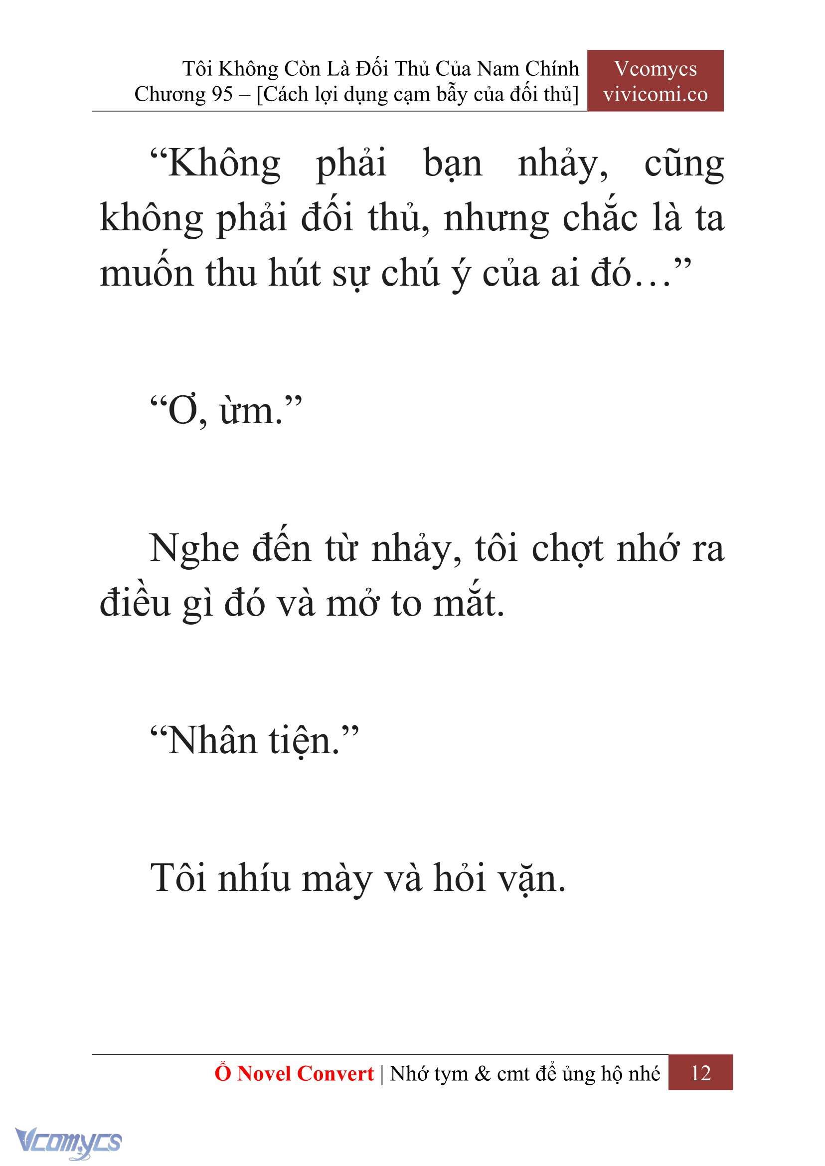 [Novel] Tôi Không Còn Là Đối Thủ Của Nam Chính Chapter  95 - 14