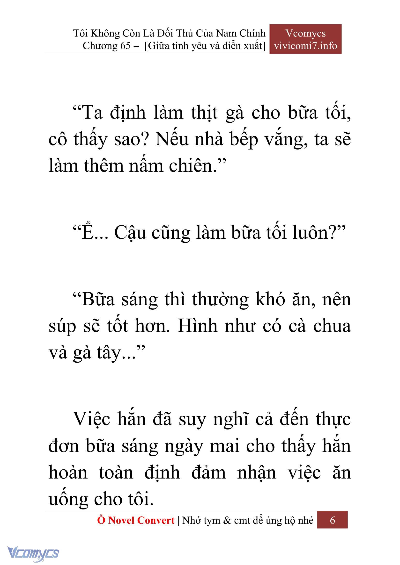 [Novel] Tôi Không Còn Là Đối Thủ Của Nam Chính Chapter  65 - 8