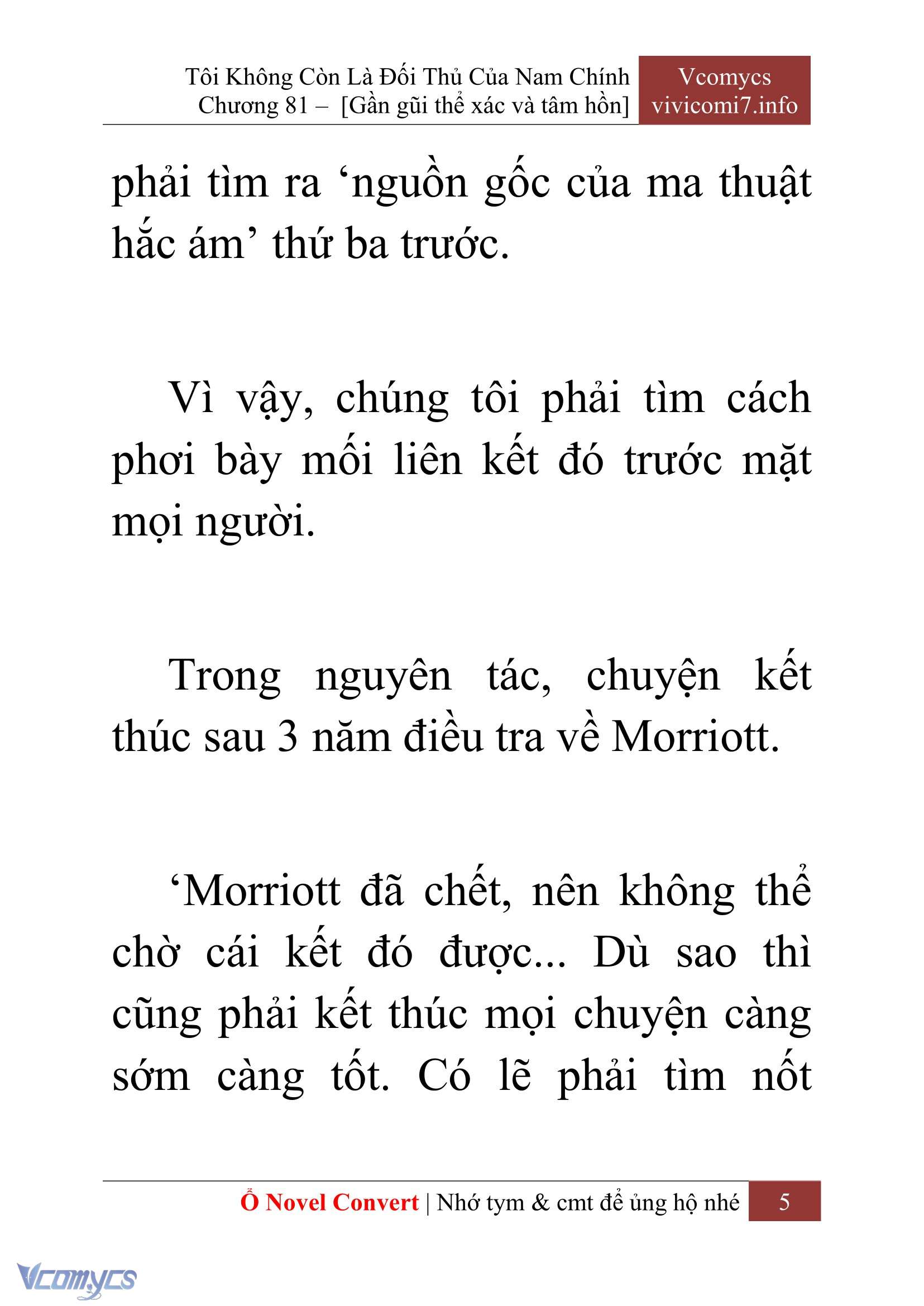 [Novel] Tôi Không Còn Là Đối Thủ Của Nam Chính Chapter  81 - 7