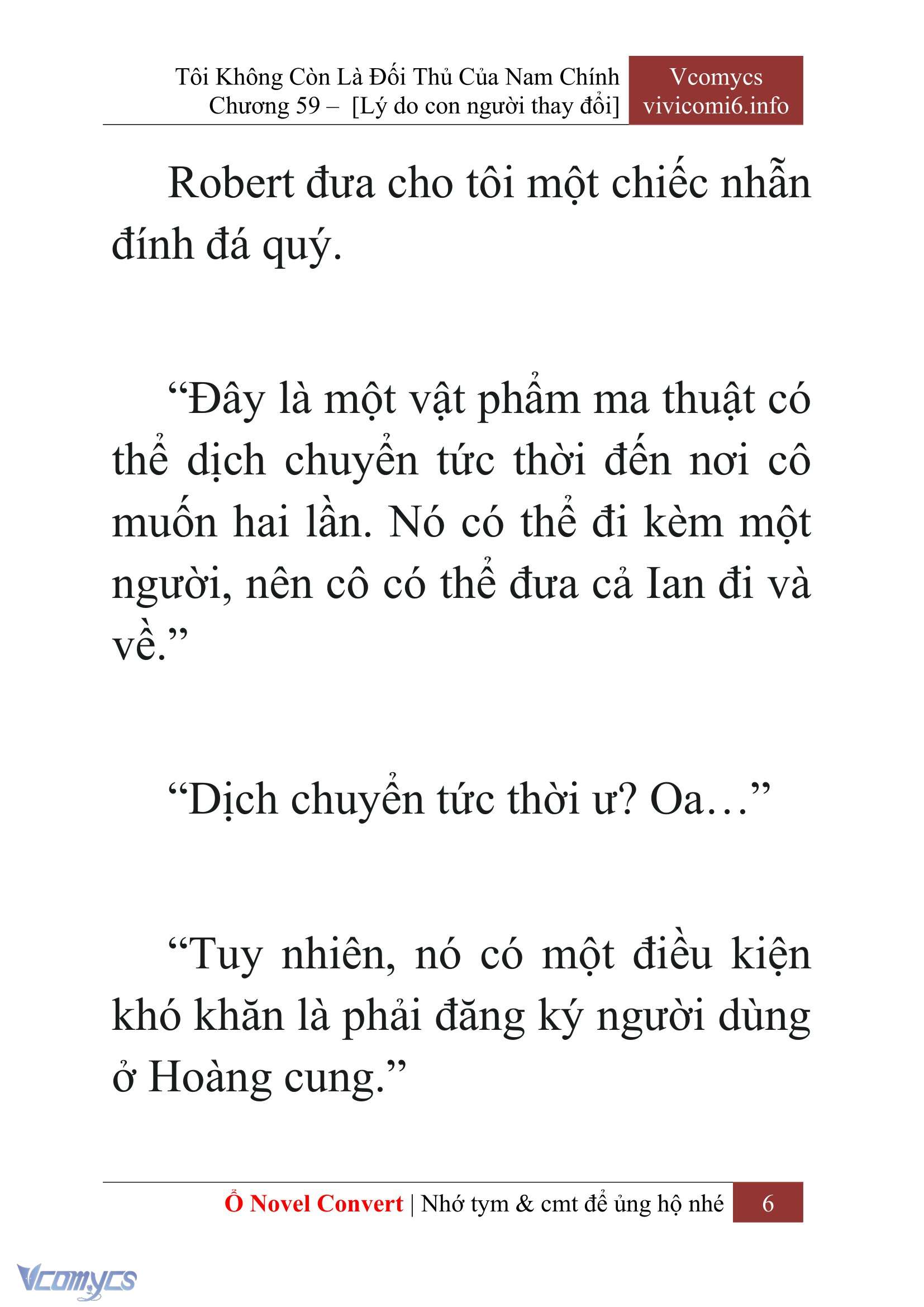 [Novel] Tôi Không Còn Là Đối Thủ Của Nam Chính Chapter  59 - 8