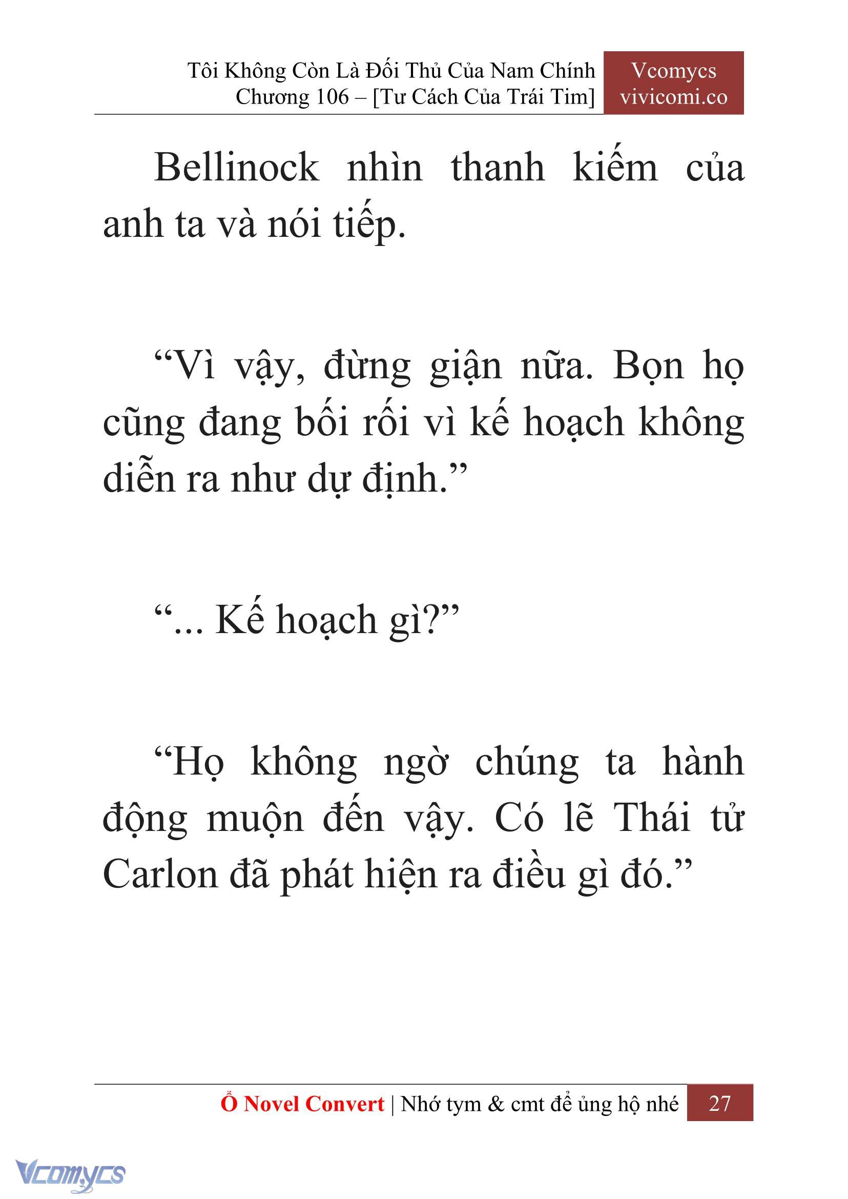 [Novel] Tôi Không Còn Là Đối Thủ Của Nam Chính Chapter  106 - 29