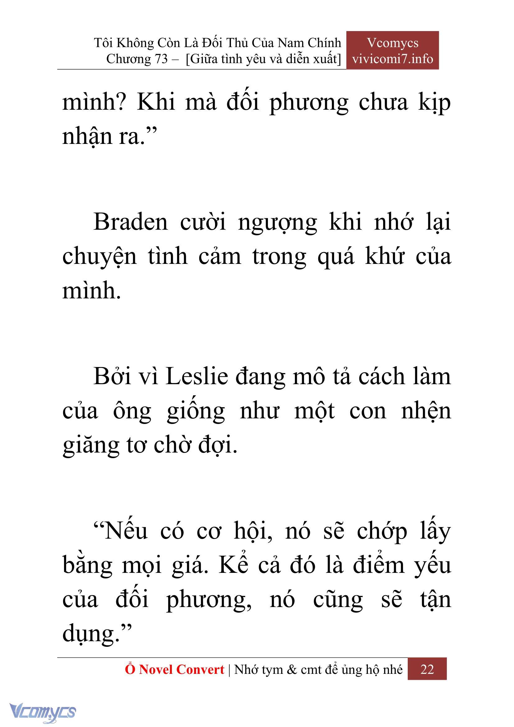 [Novel] Tôi Không Còn Là Đối Thủ Của Nam Chính Chapter  73 - 24