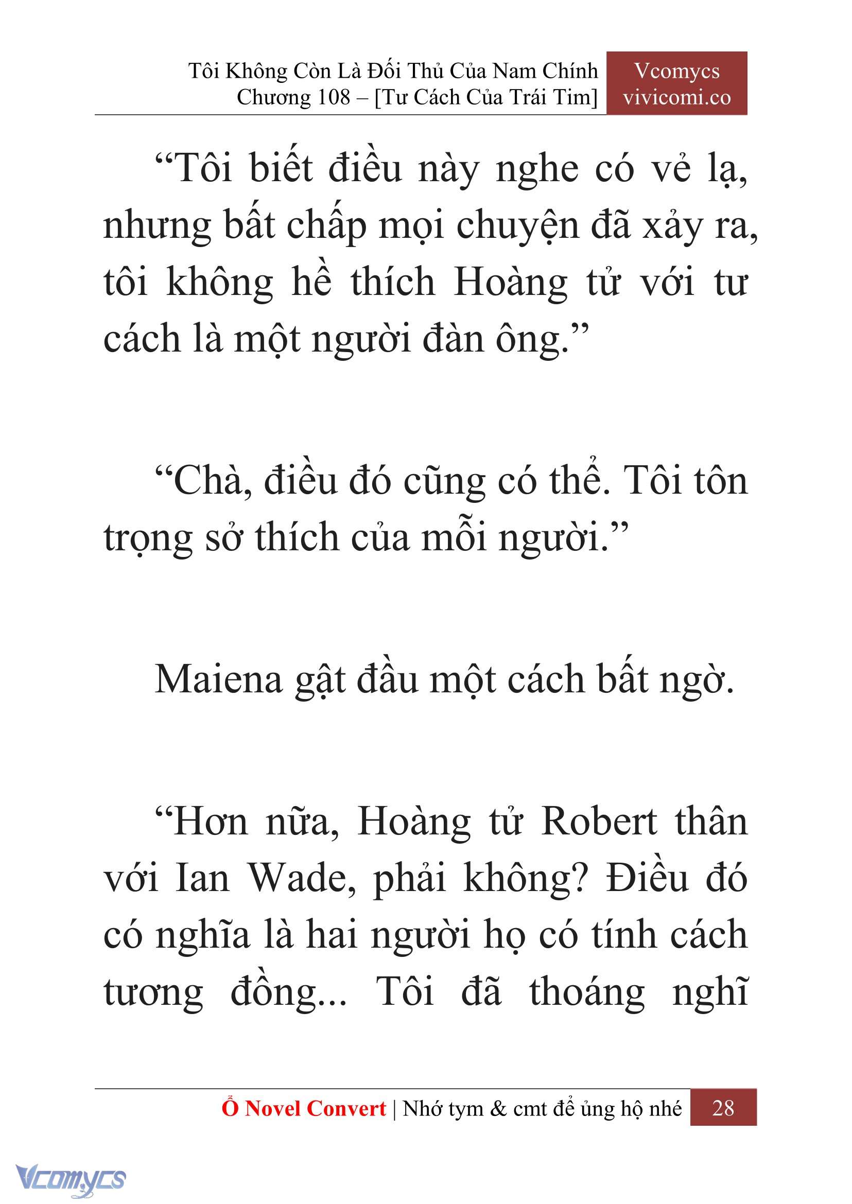 [Novel] Tôi Không Còn Là Đối Thủ Của Nam Chính Chapter  108 - 30