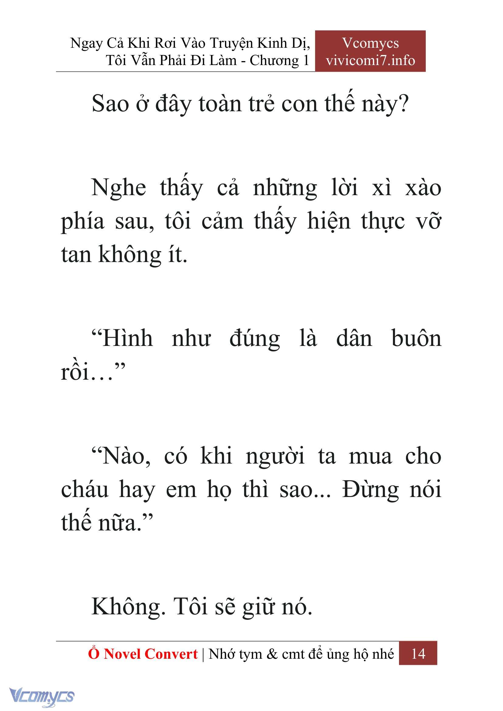 [Novel] Ngay Cả Khi Rơi Vào Truyện Kinh Dị, Tôi Vẫn Phải Đi Làm Chapter  1 - 16