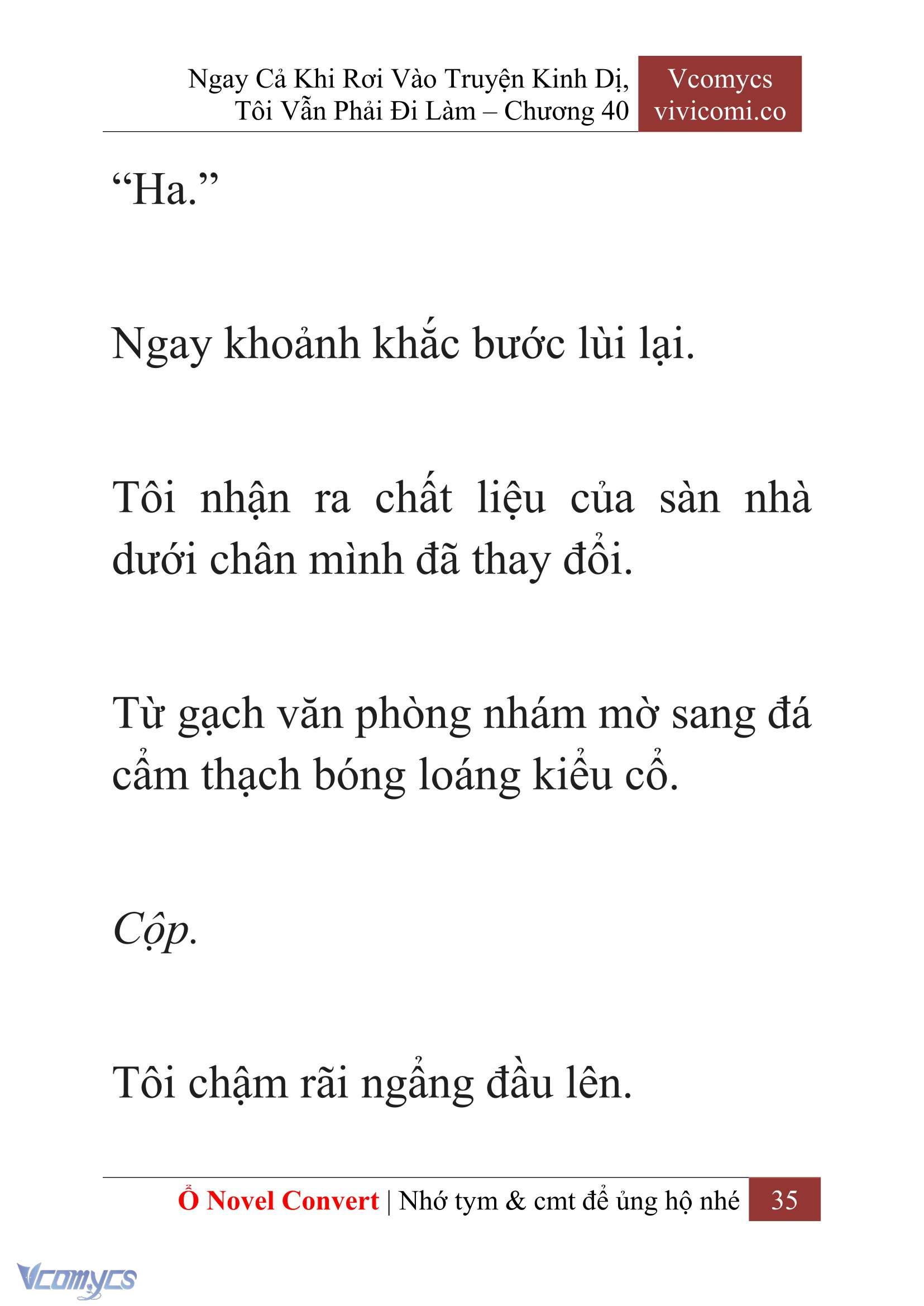 [Novel] Ngay Cả Khi Rơi Vào Truyện Kinh Dị, Tôi Vẫn Phải Đi Làm Chapter  40 - 37