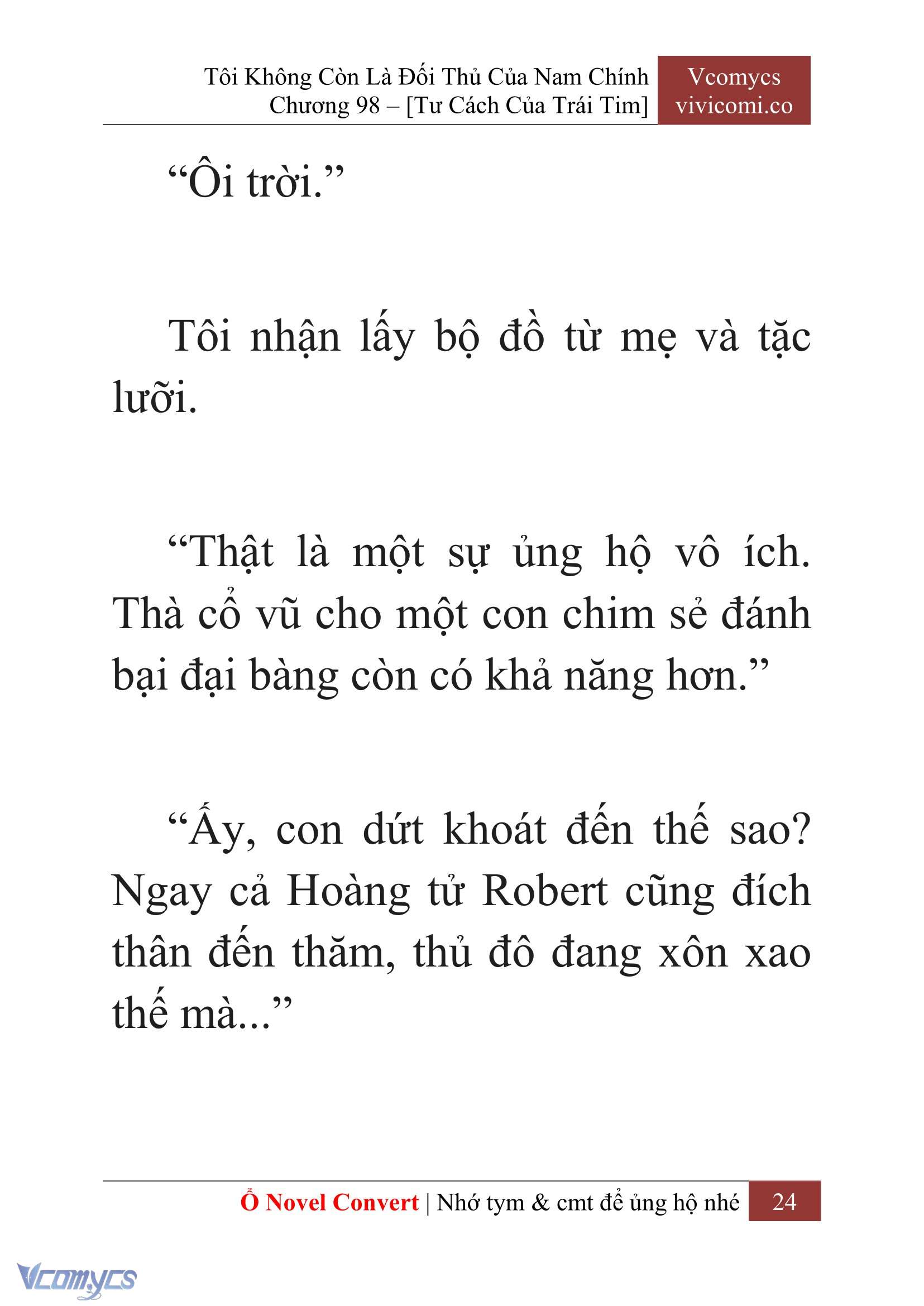 [Novel] Tôi Không Còn Là Đối Thủ Của Nam Chính Chapter  98 - 26