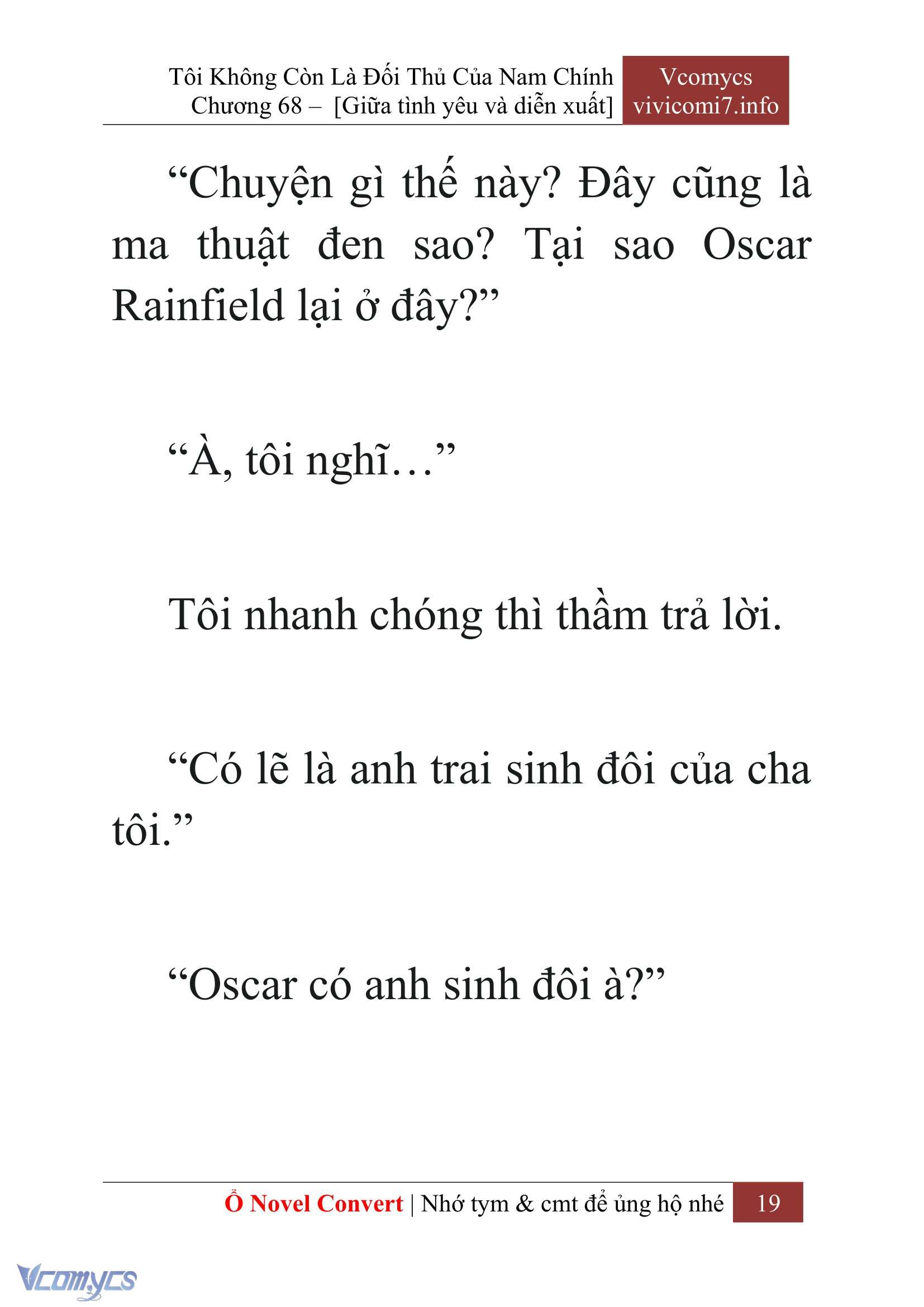 [Novel] Tôi Không Còn Là Đối Thủ Của Nam Chính Chapter  68 - 21