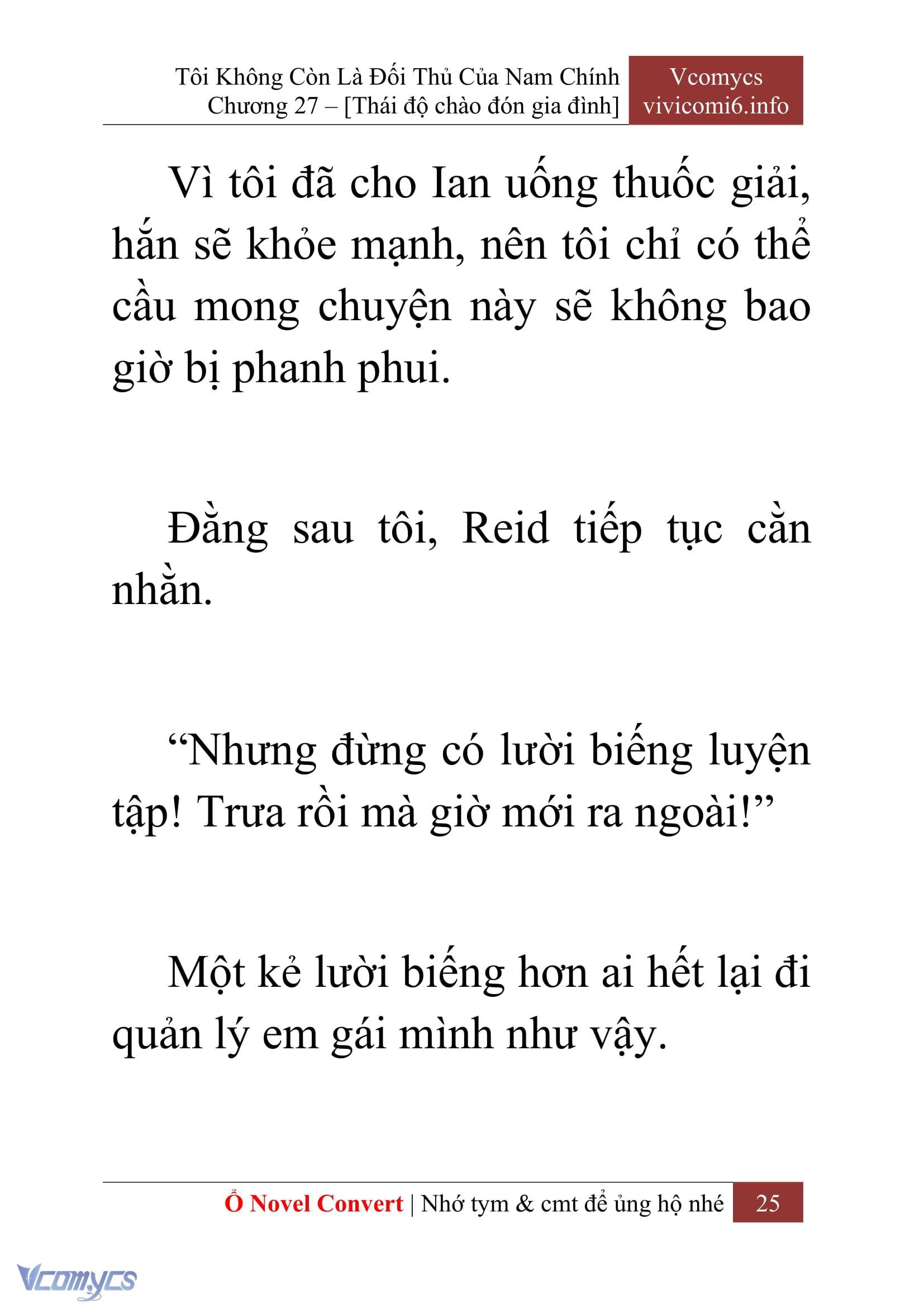 [Novel] Tôi Không Còn Là Đối Thủ Của Nam Chính Chapter  27 - 27