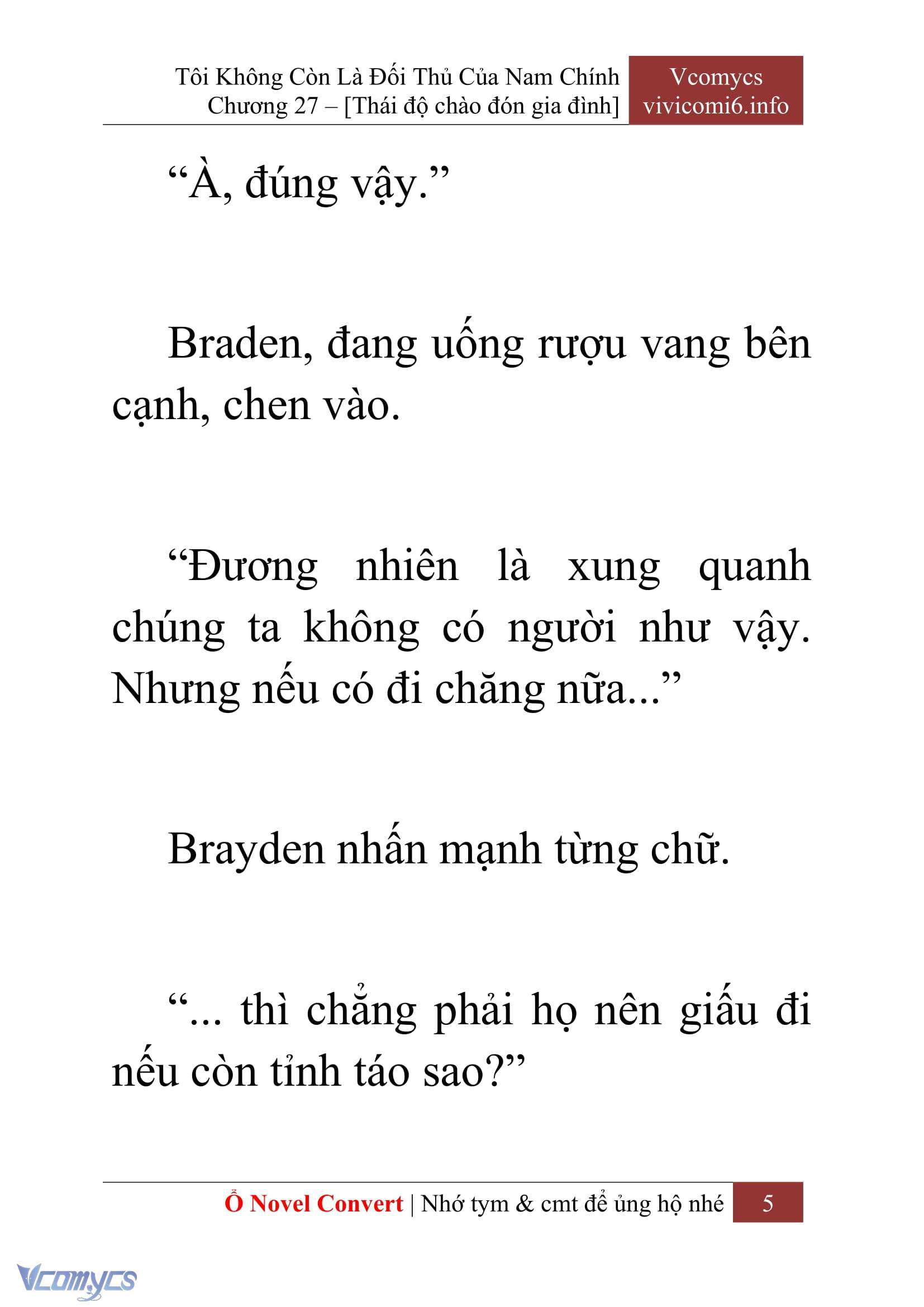 [Novel] Tôi Không Còn Là Đối Thủ Của Nam Chính Chapter  27 - 7