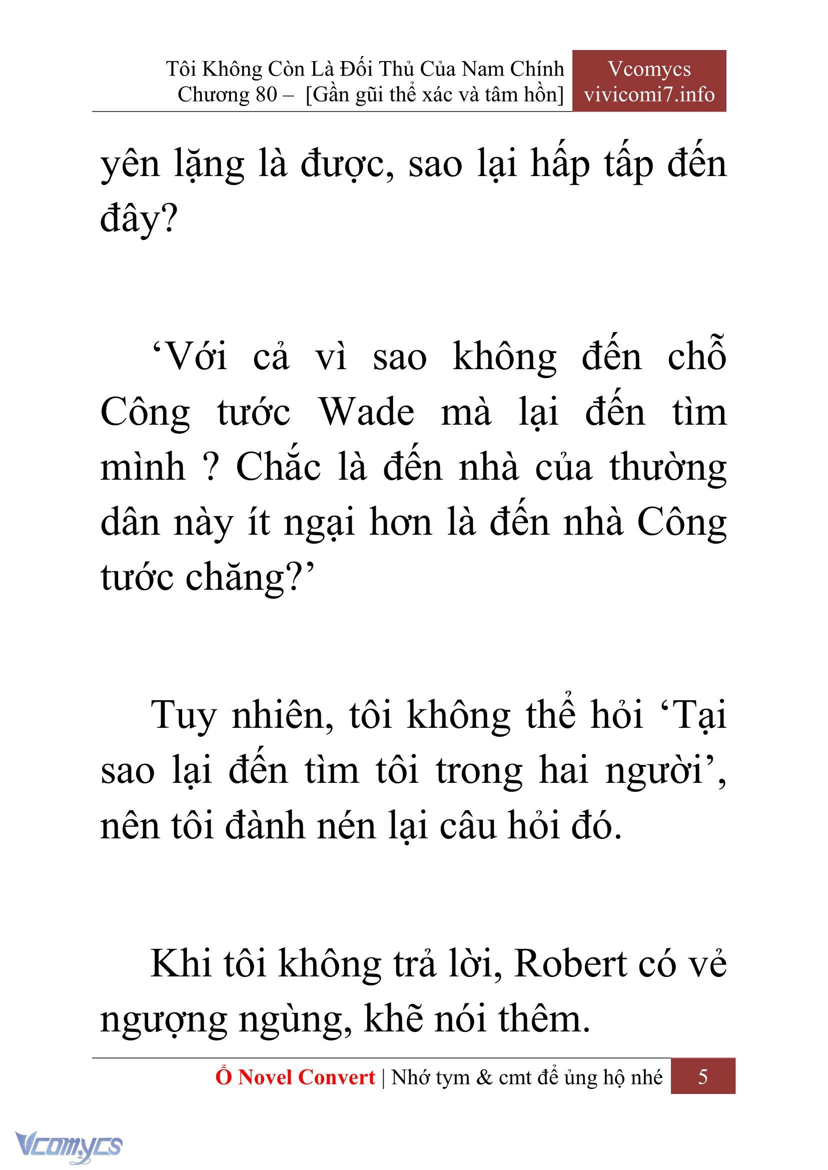 [Novel] Tôi Không Còn Là Đối Thủ Của Nam Chính Chapter  80 - 7