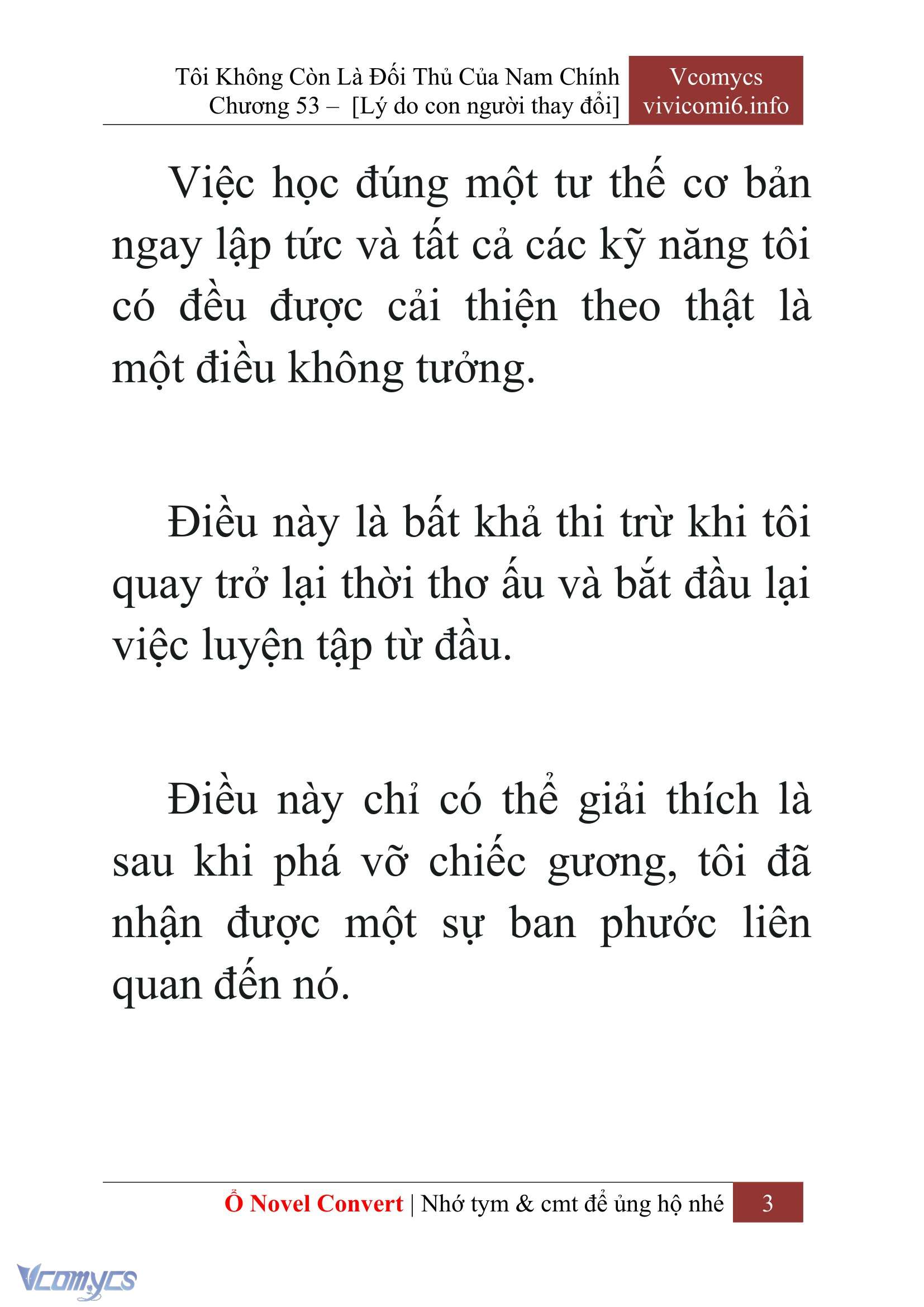 [Novel] Tôi Không Còn Là Đối Thủ Của Nam Chính Chapter  53 - 5