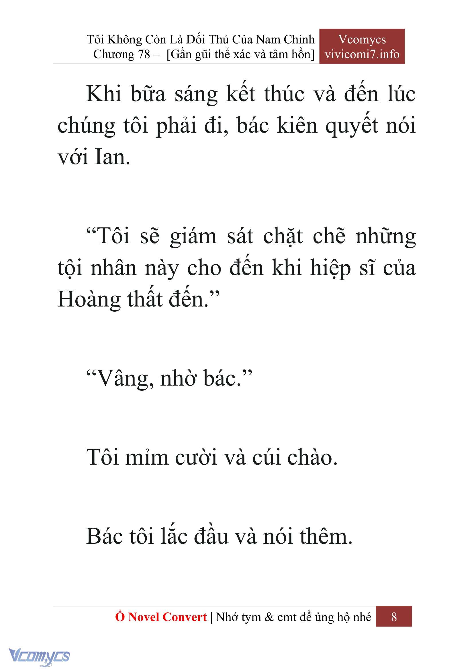 [Novel] Tôi Không Còn Là Đối Thủ Của Nam Chính Chapter  78 - 10