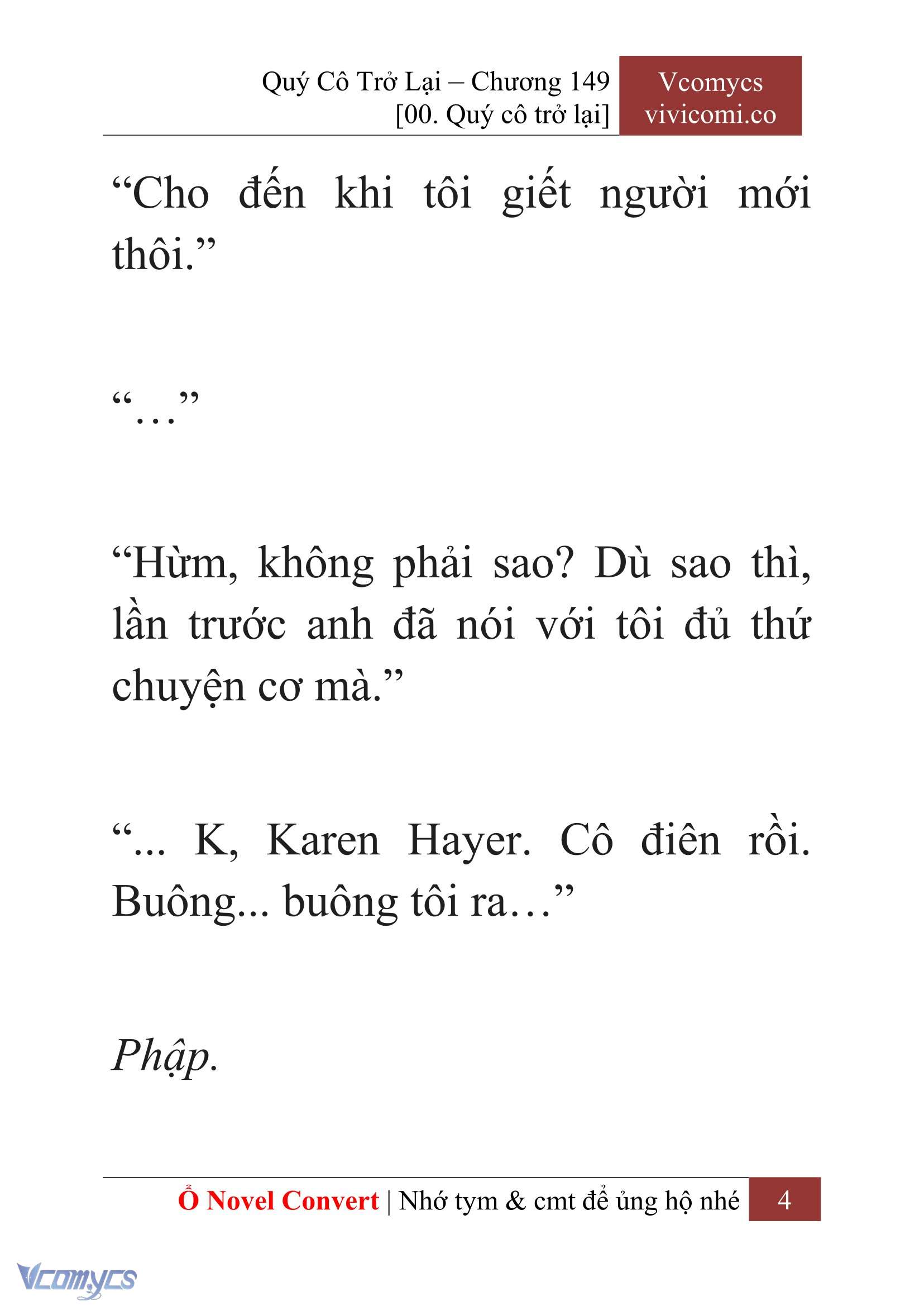 [Novel] Quý Cô Trở Lại Chapter  149 - 6