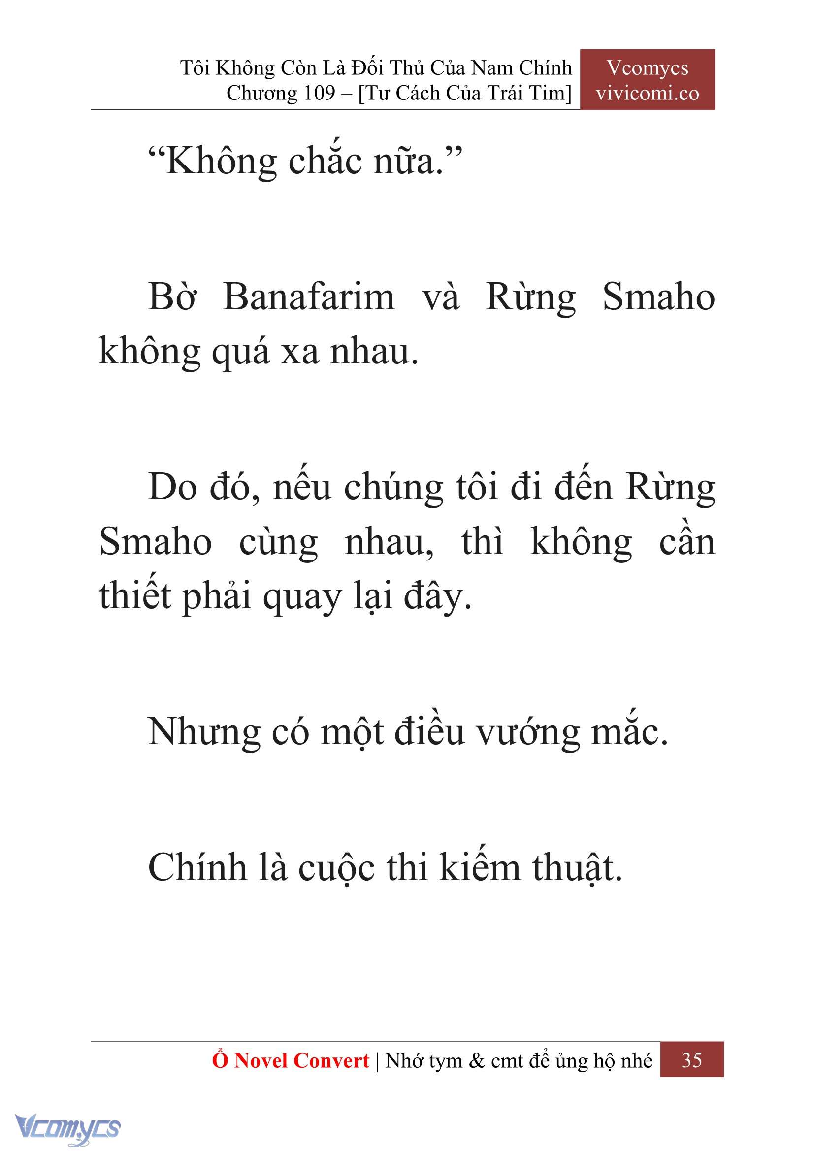 [Novel] Tôi Không Còn Là Đối Thủ Của Nam Chính Chapter  109 - 37