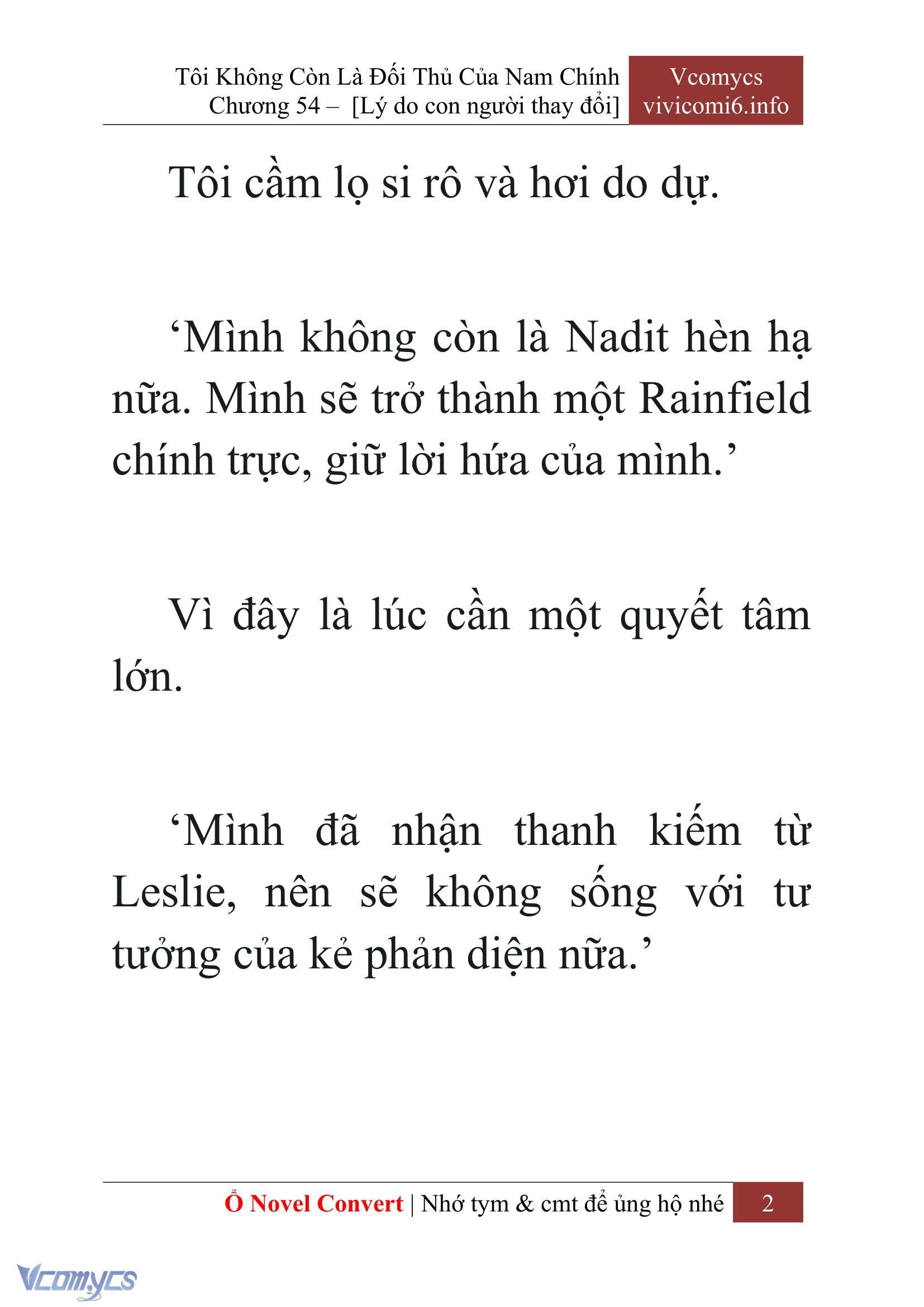 [Novel] Tôi Không Còn Là Đối Thủ Của Nam Chính Chapter  54 - 4