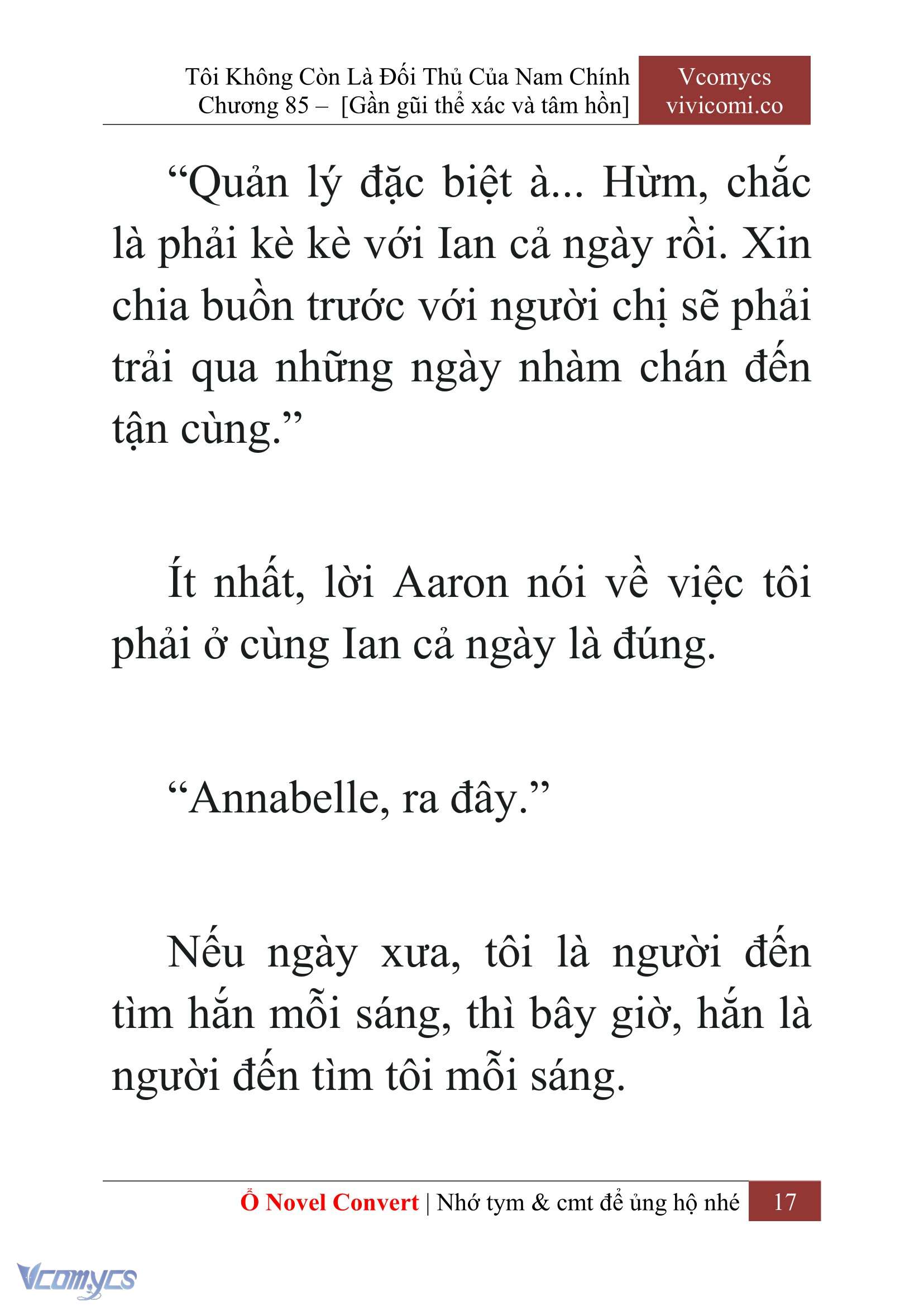 [Novel] Tôi Không Còn Là Đối Thủ Của Nam Chính Chapter  85 - 19