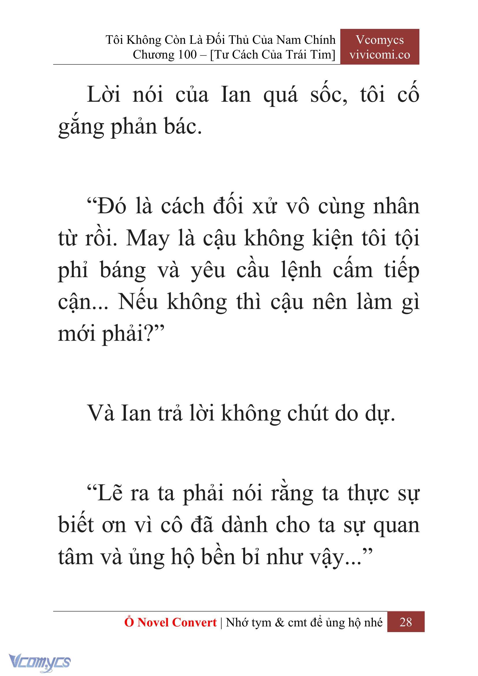 [Novel] Tôi Không Còn Là Đối Thủ Của Nam Chính Chapter  100 - 30
