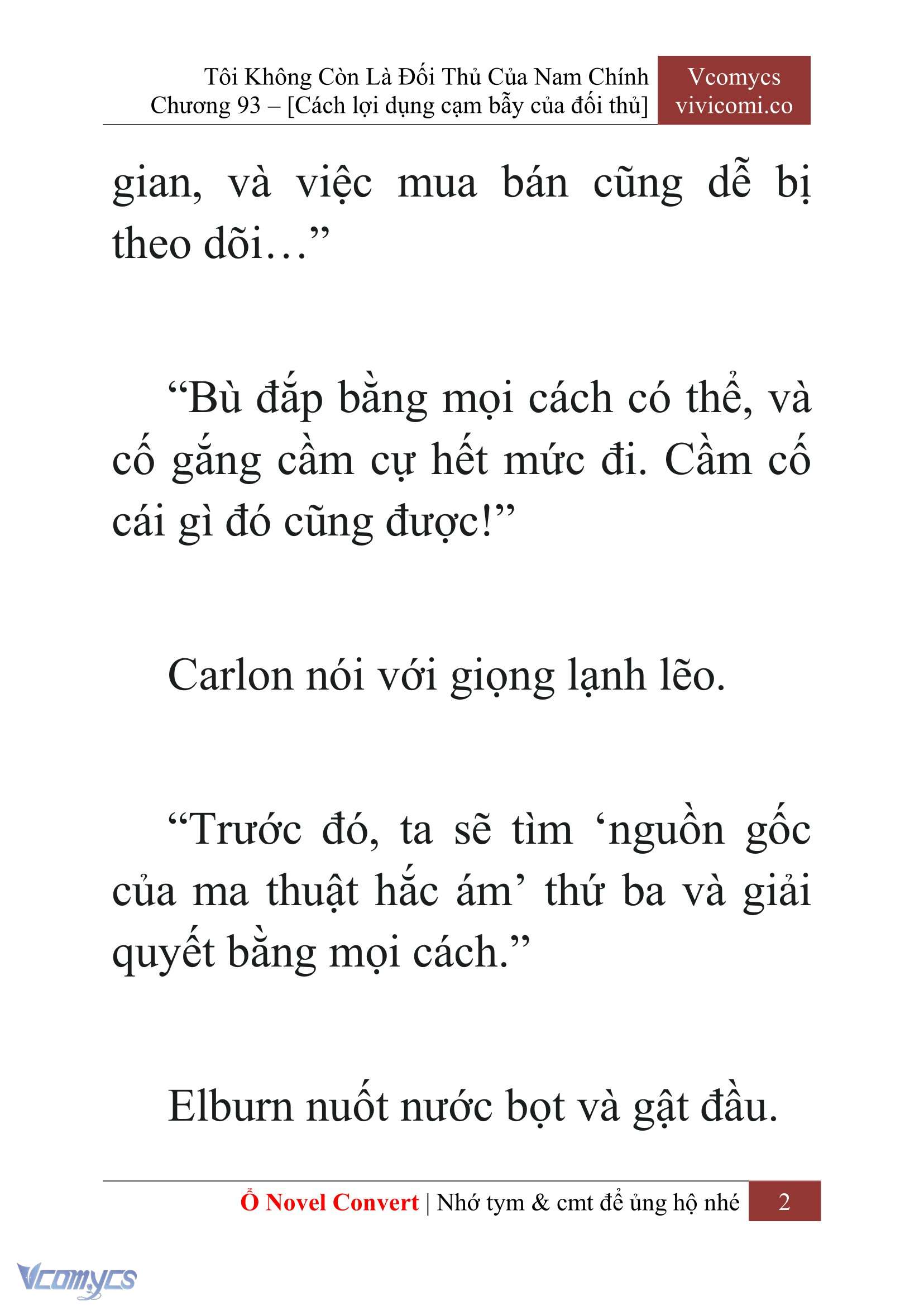 [Novel] Tôi Không Còn Là Đối Thủ Của Nam Chính Chapter  93 - 4