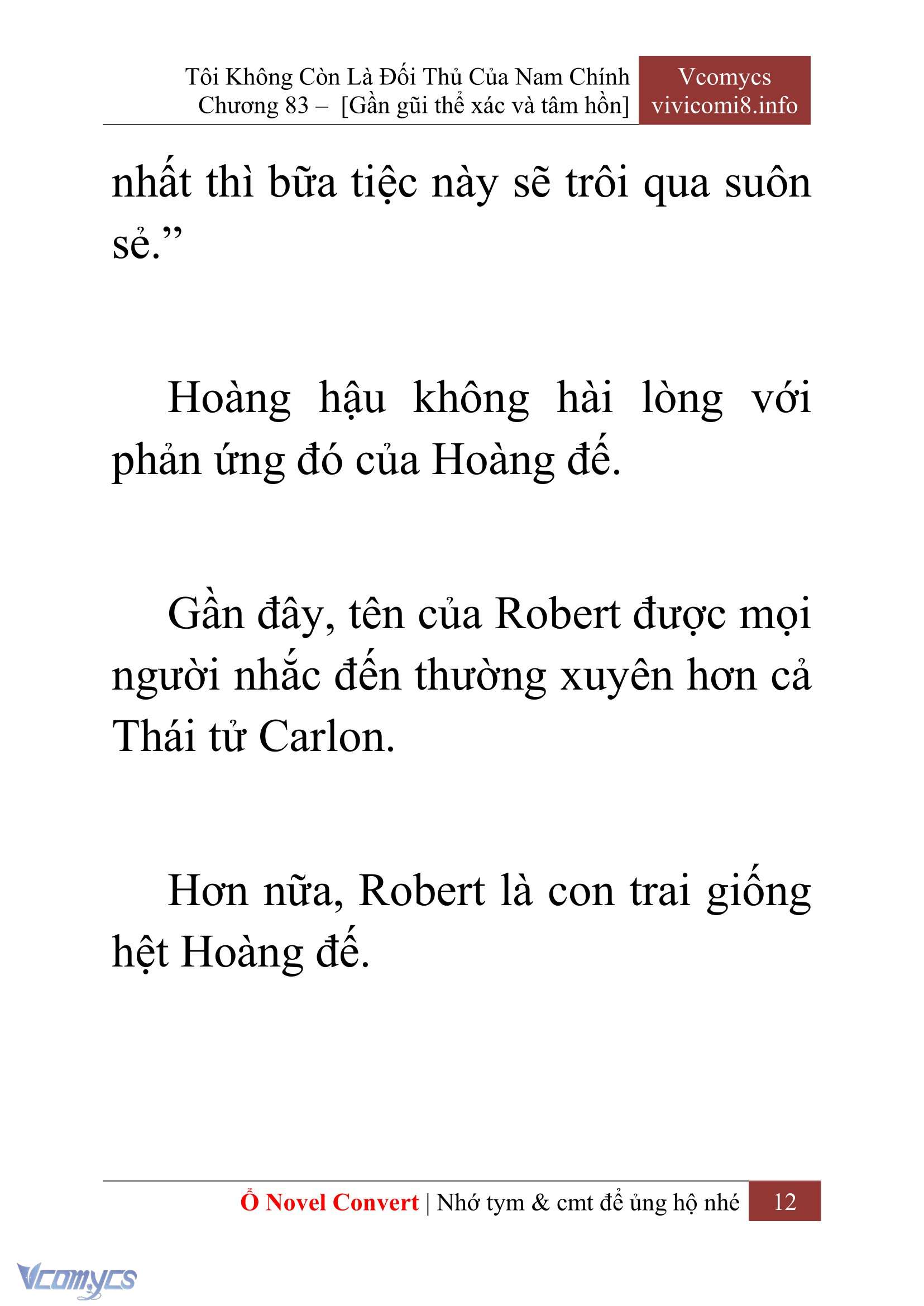 [Novel] Tôi Không Còn Là Đối Thủ Của Nam Chính Chapter  83 - 14