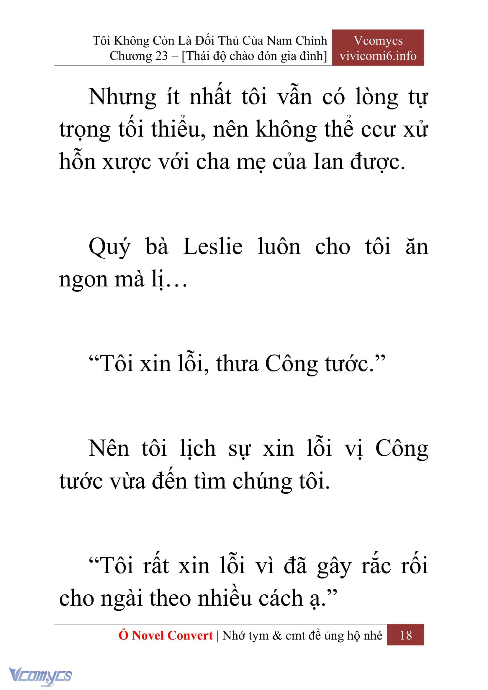 [Novel] Tôi Không Còn Là Đối Thủ Của Nam Chính Chapter  23 - 20