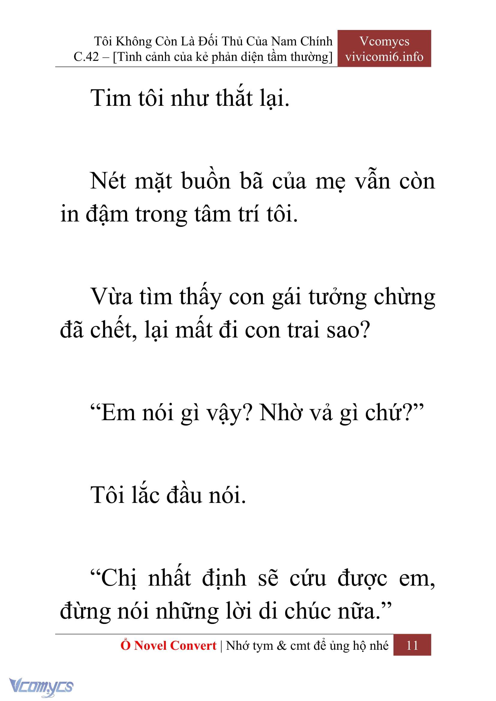 [Novel] Tôi Không Còn Là Đối Thủ Của Nam Chính Chapter  42 - 13
