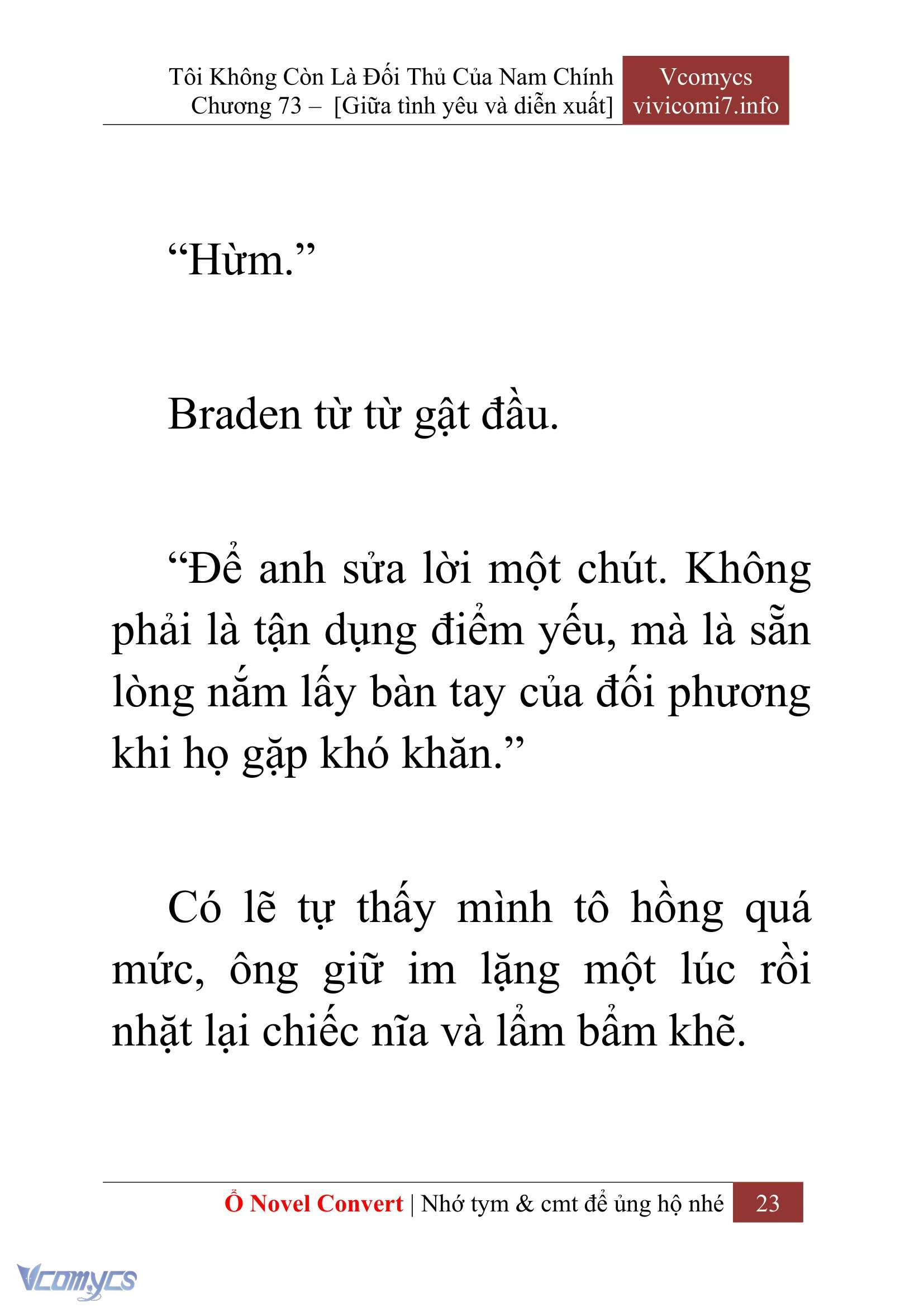 [Novel] Tôi Không Còn Là Đối Thủ Của Nam Chính Chapter  73 - 25