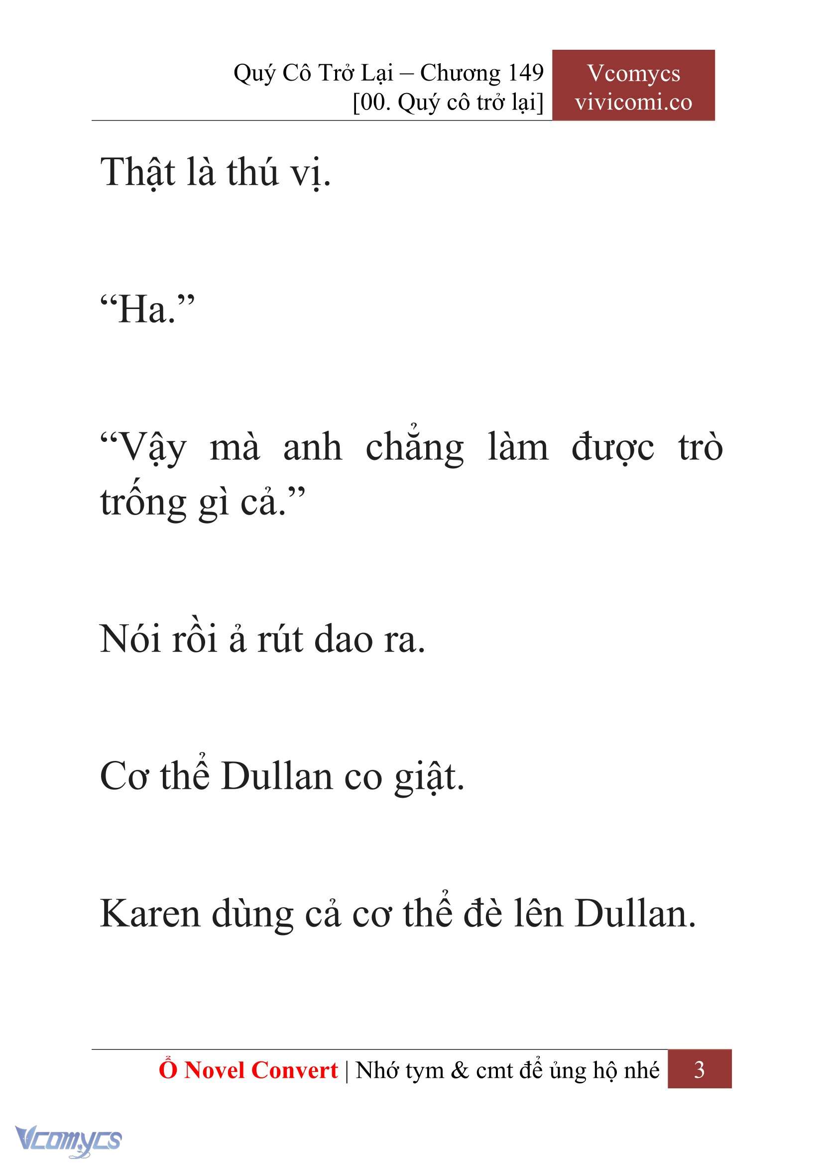 [Novel] Quý Cô Trở Lại Chapter  149 - 5