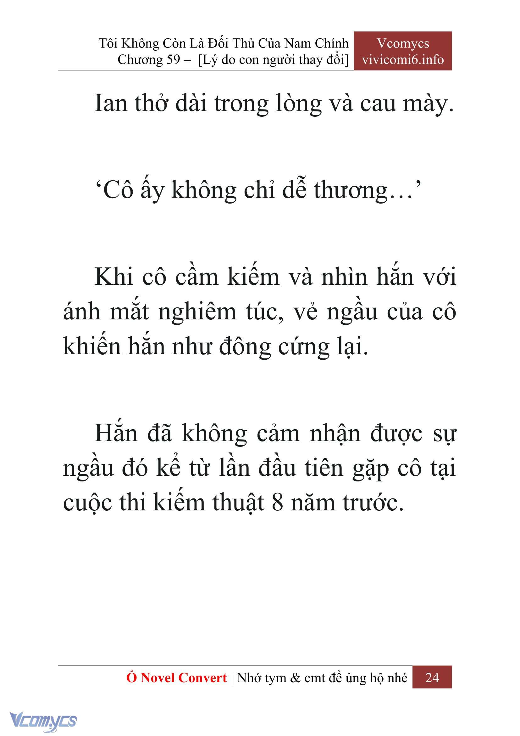 [Novel] Tôi Không Còn Là Đối Thủ Của Nam Chính Chapter  59 - 26
